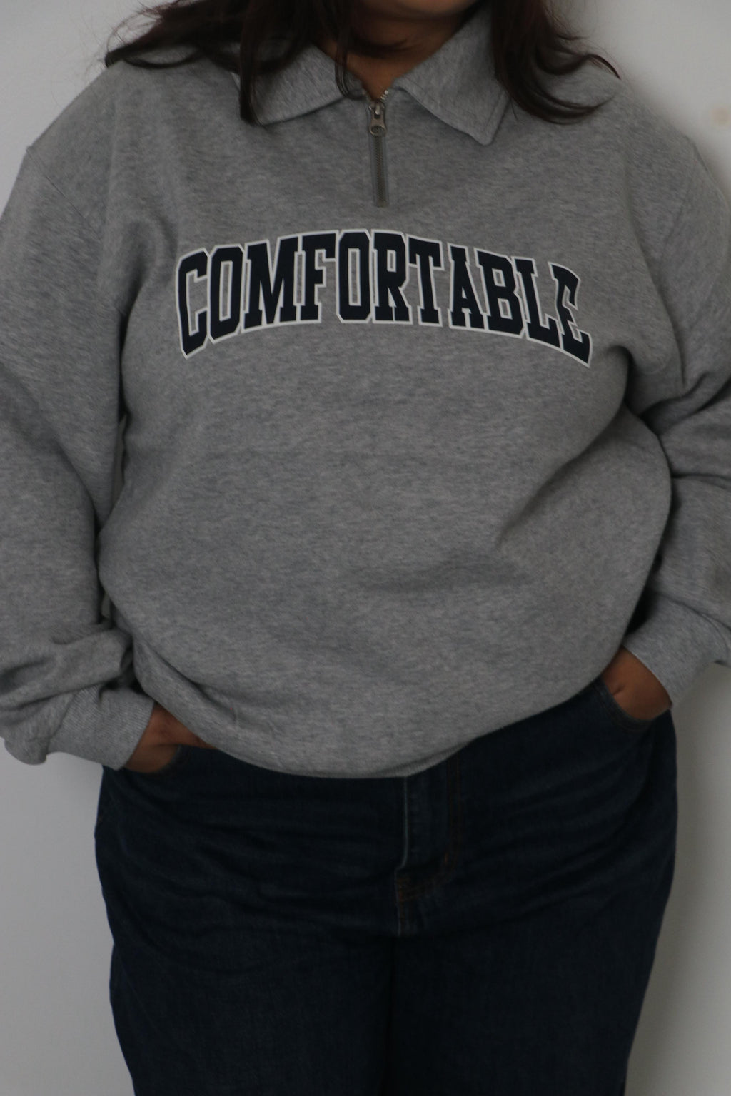 Half-zipper sweatshirt