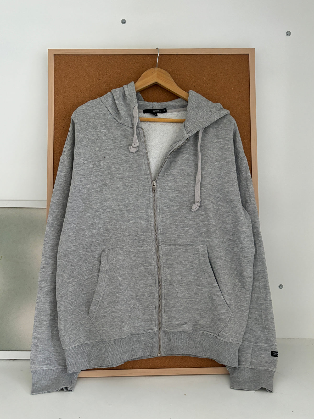 Grey zipper hoodie