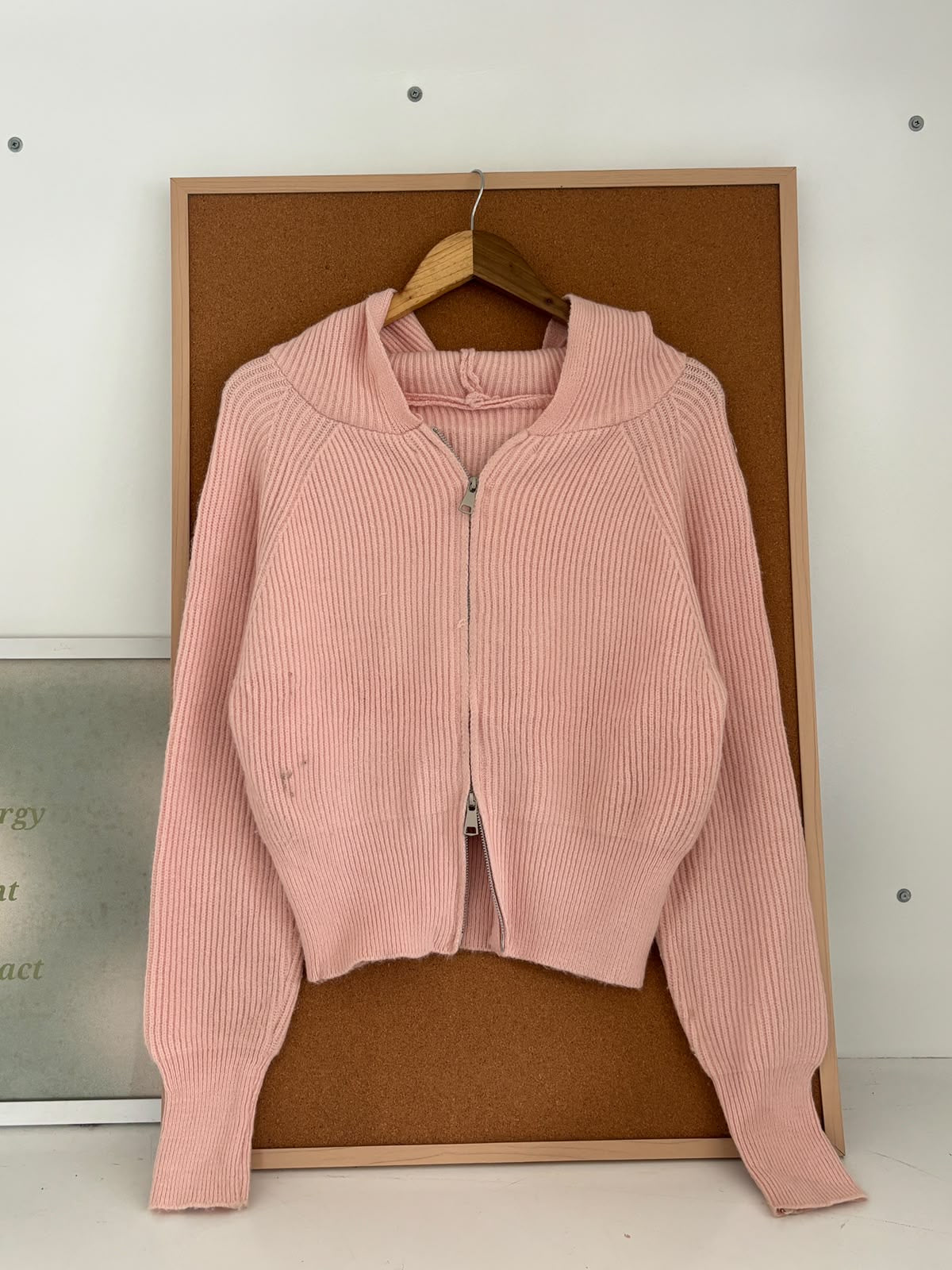 Knitted hoodie