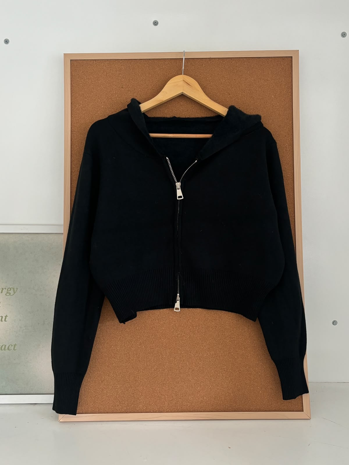 Knitted hoodie