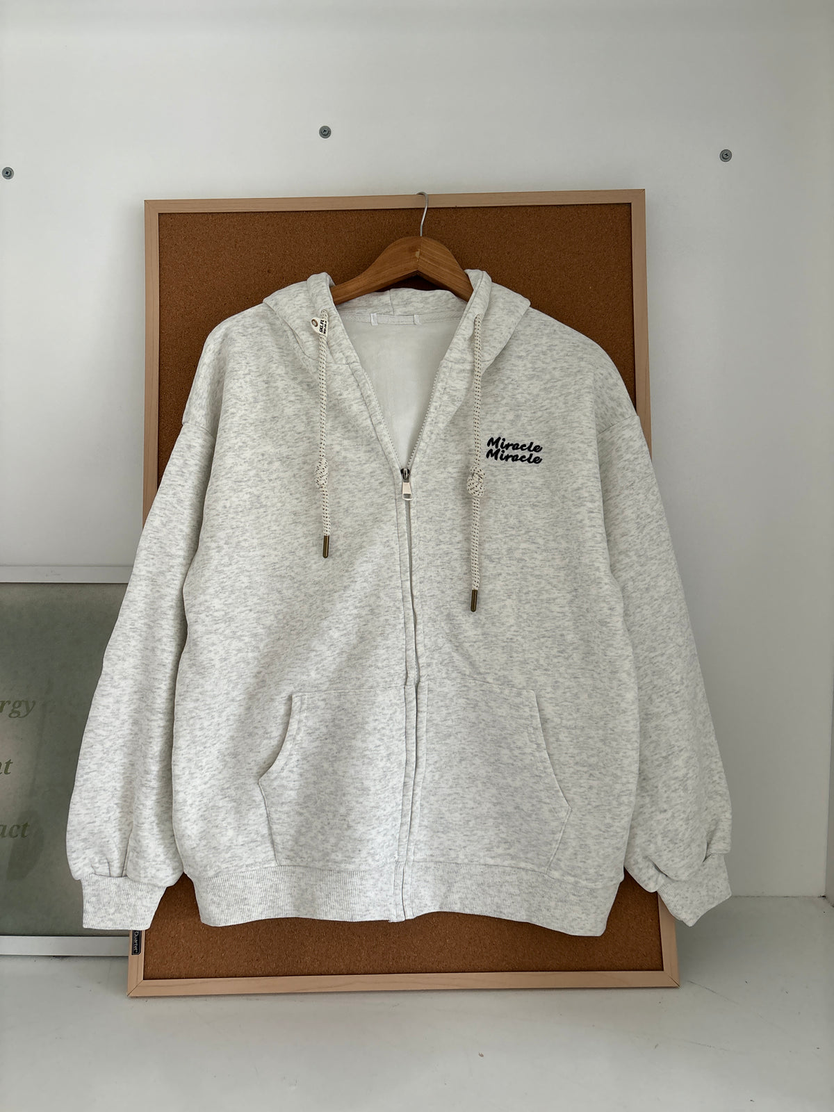 Grey zipper hoodie
