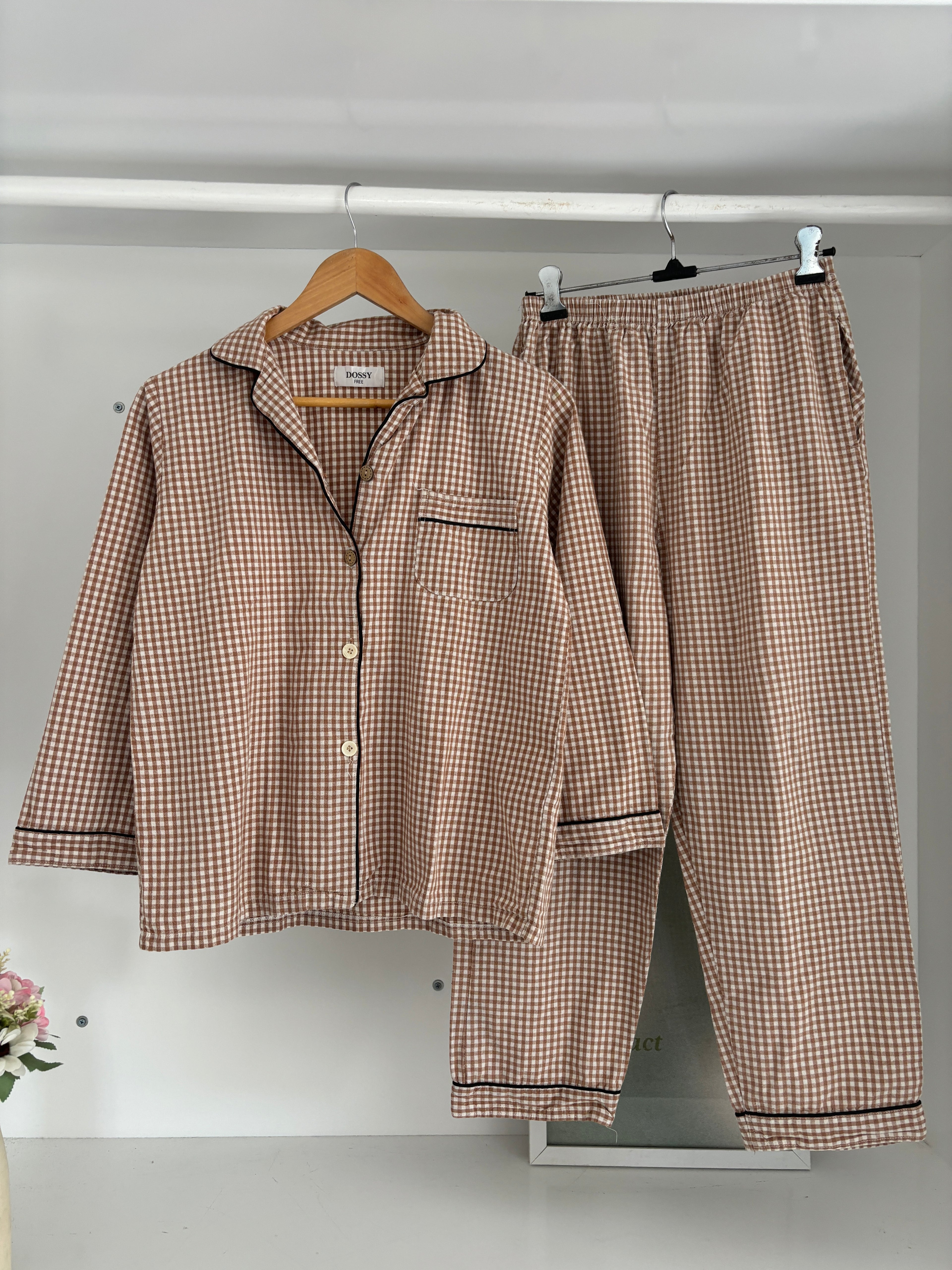 Gingham pj(cotton)
