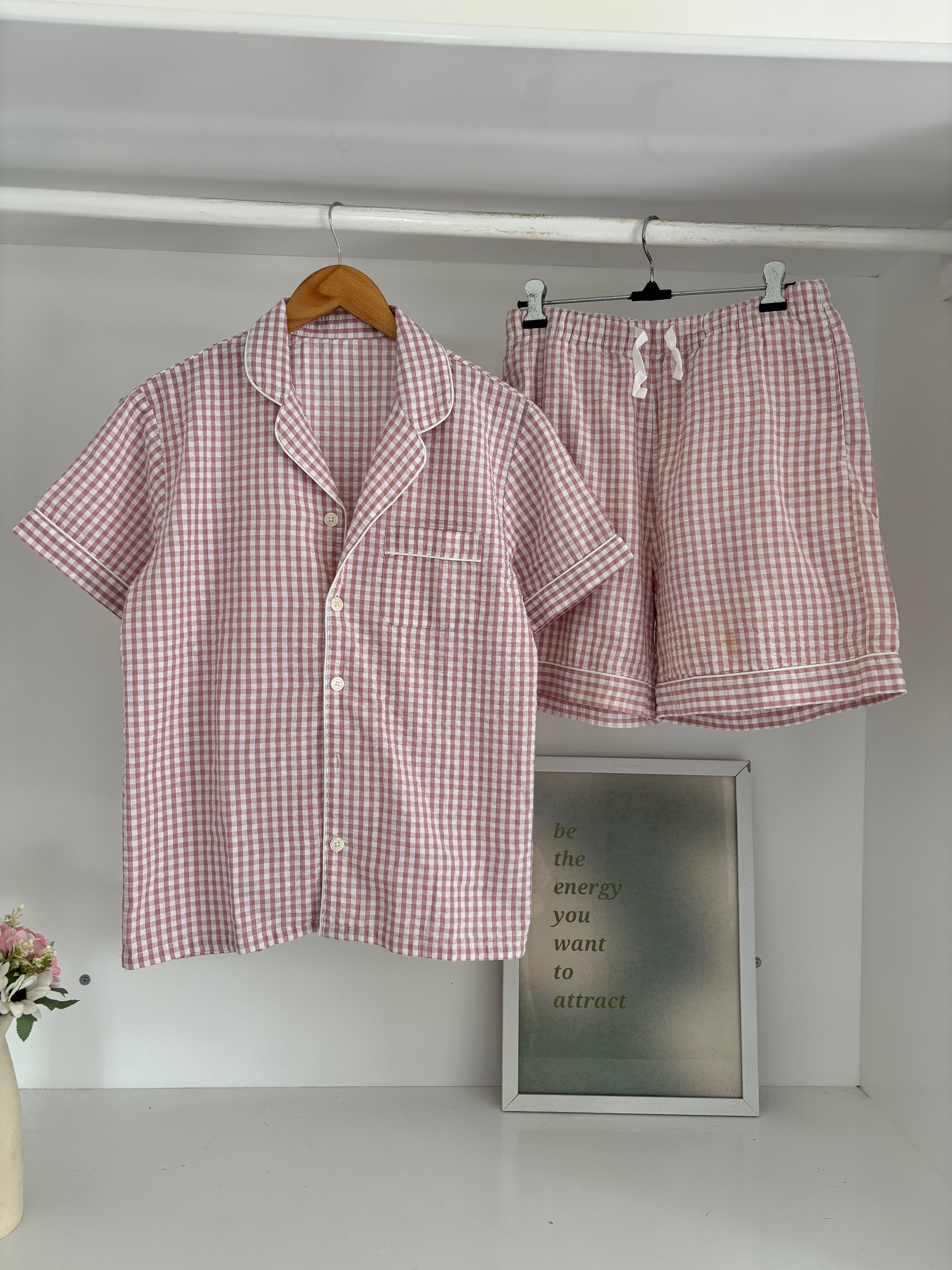 Gingham pj(cotton)