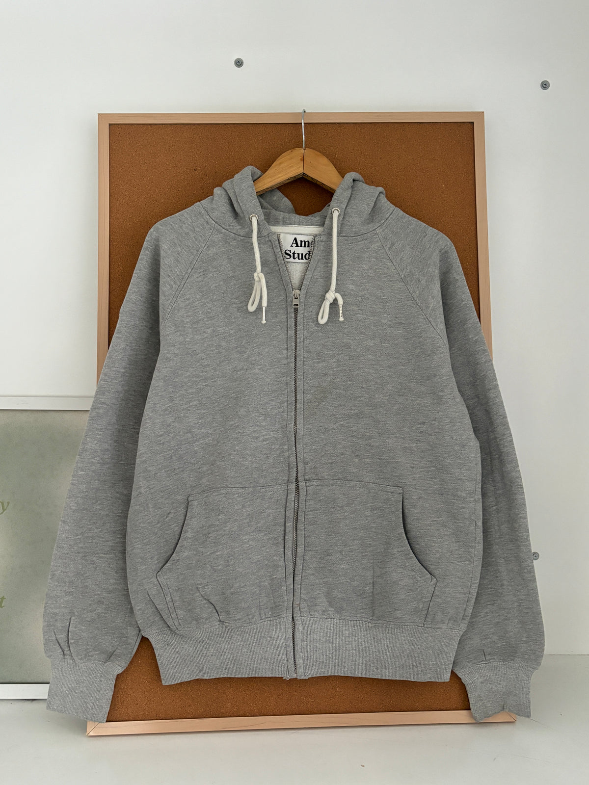 Grey zipper hoodie