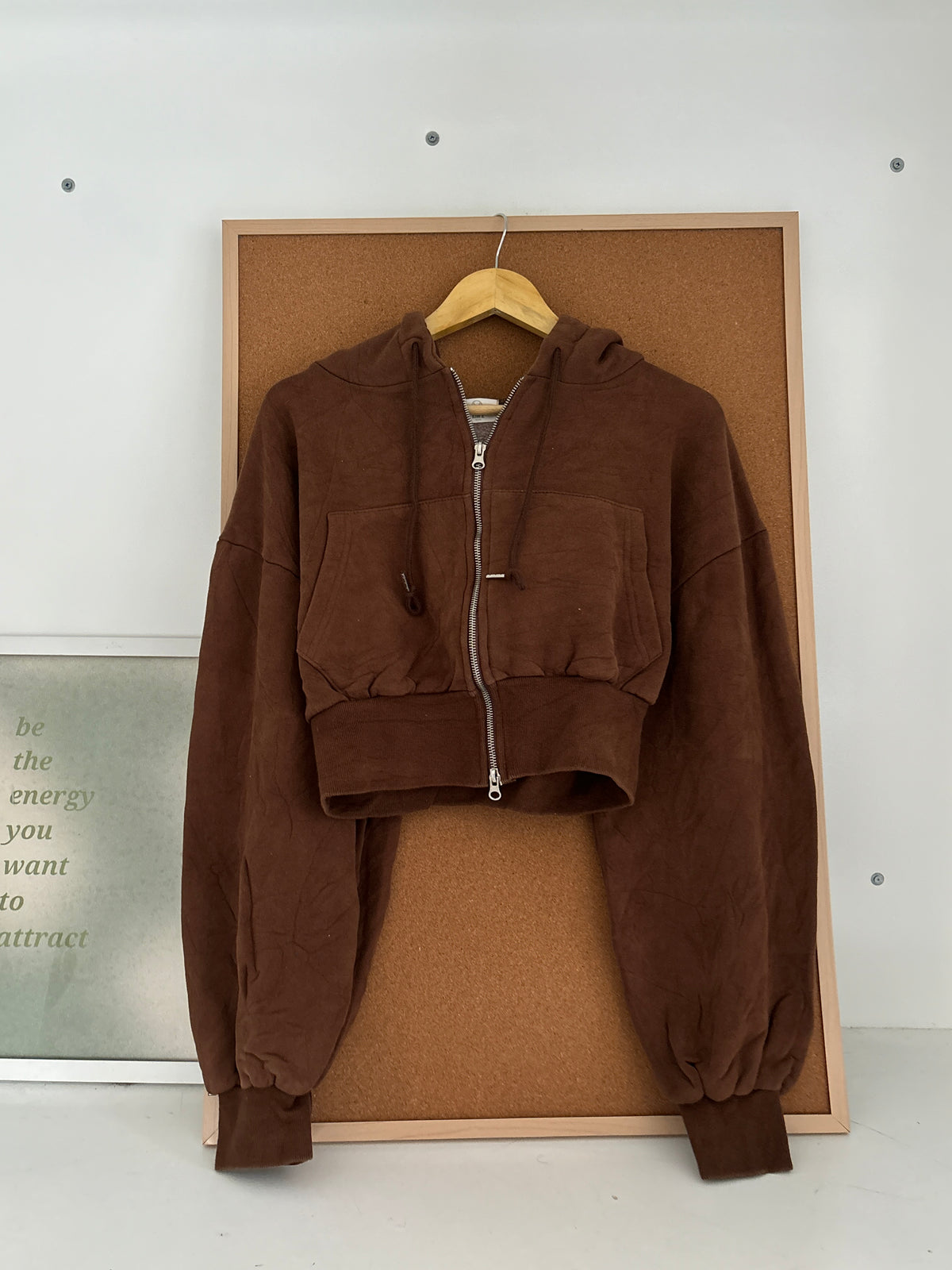 Brown zipper hoodie