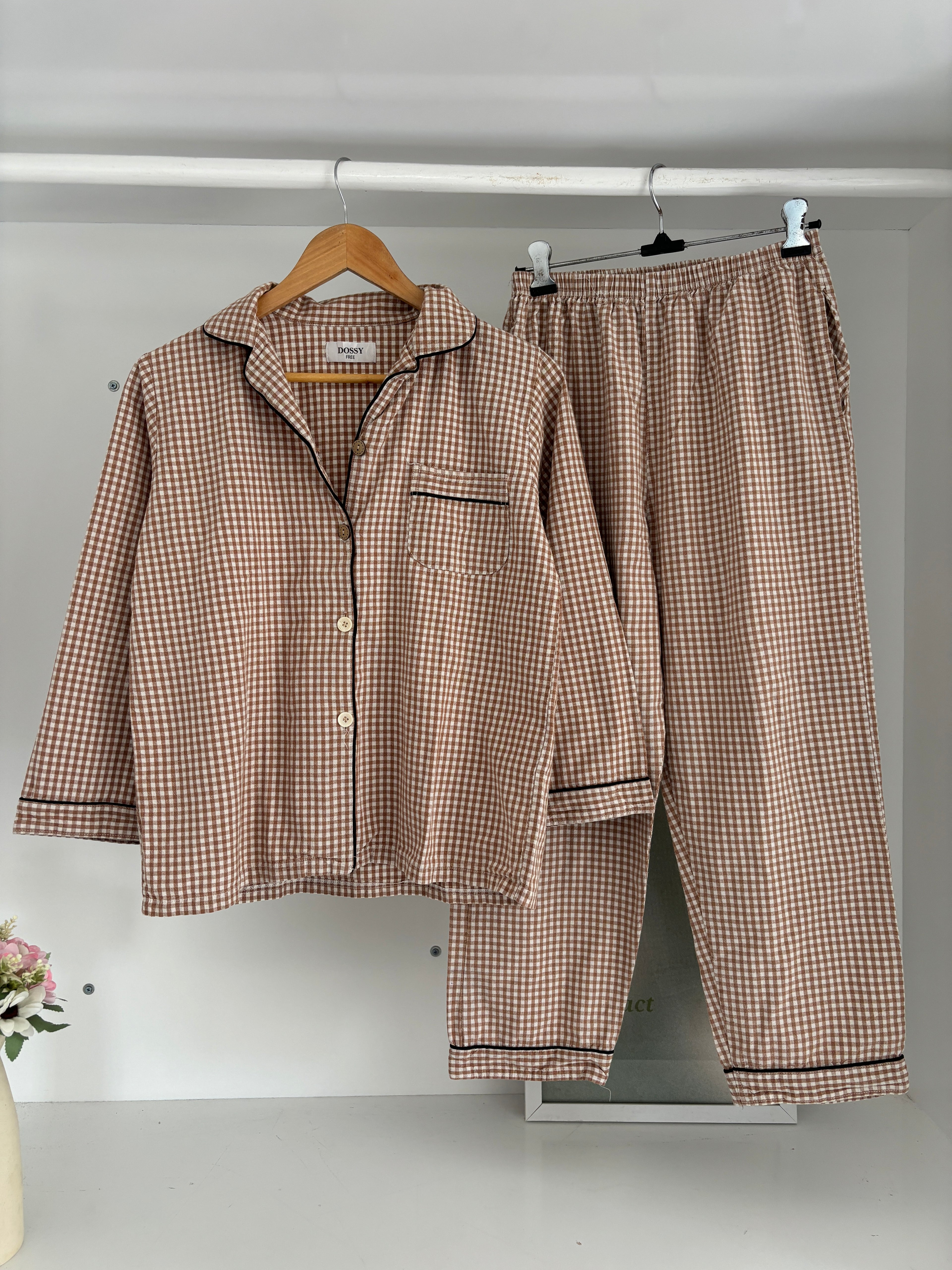 Gingham pj(cotton)