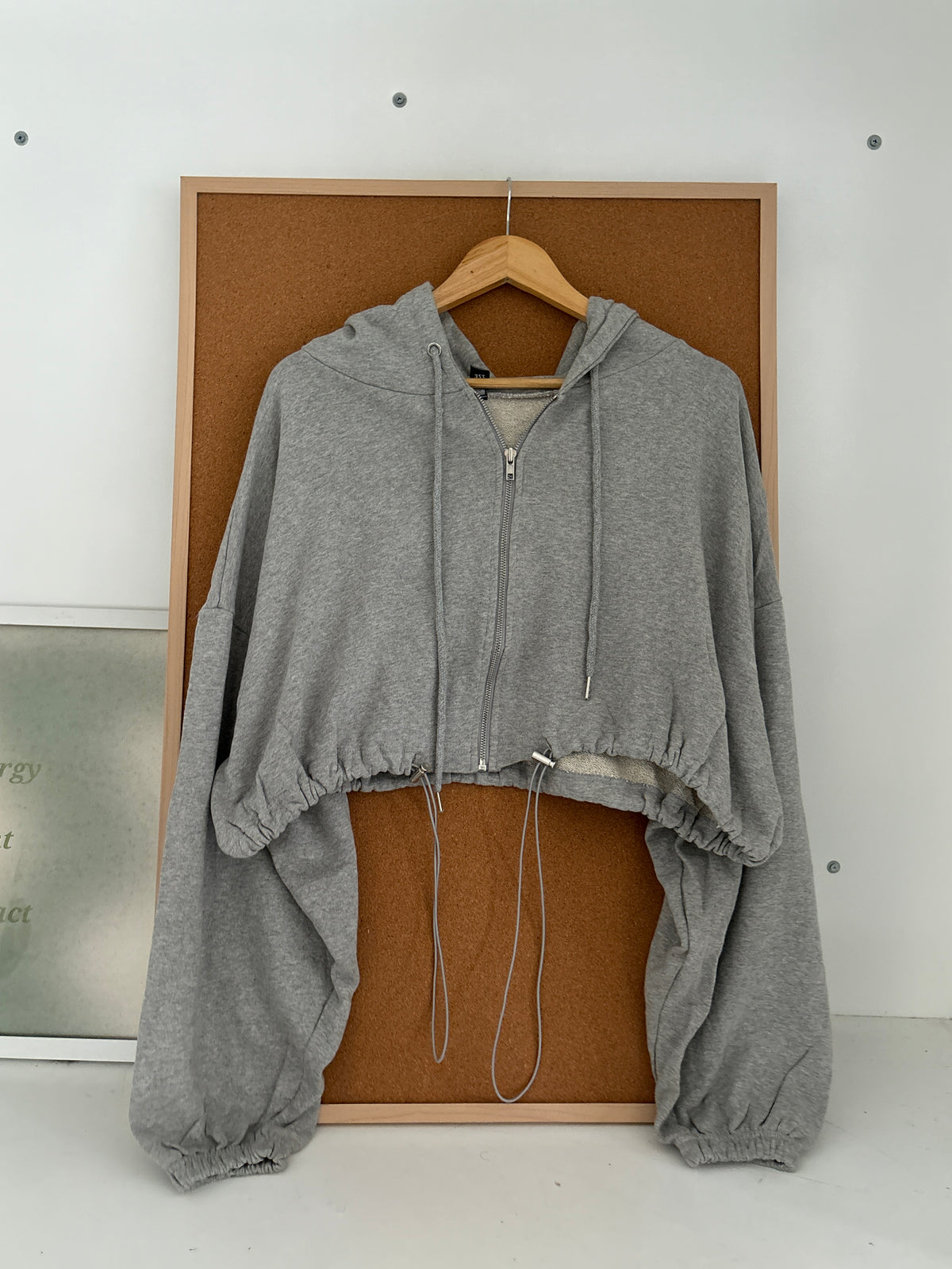Grey zipper hoodie