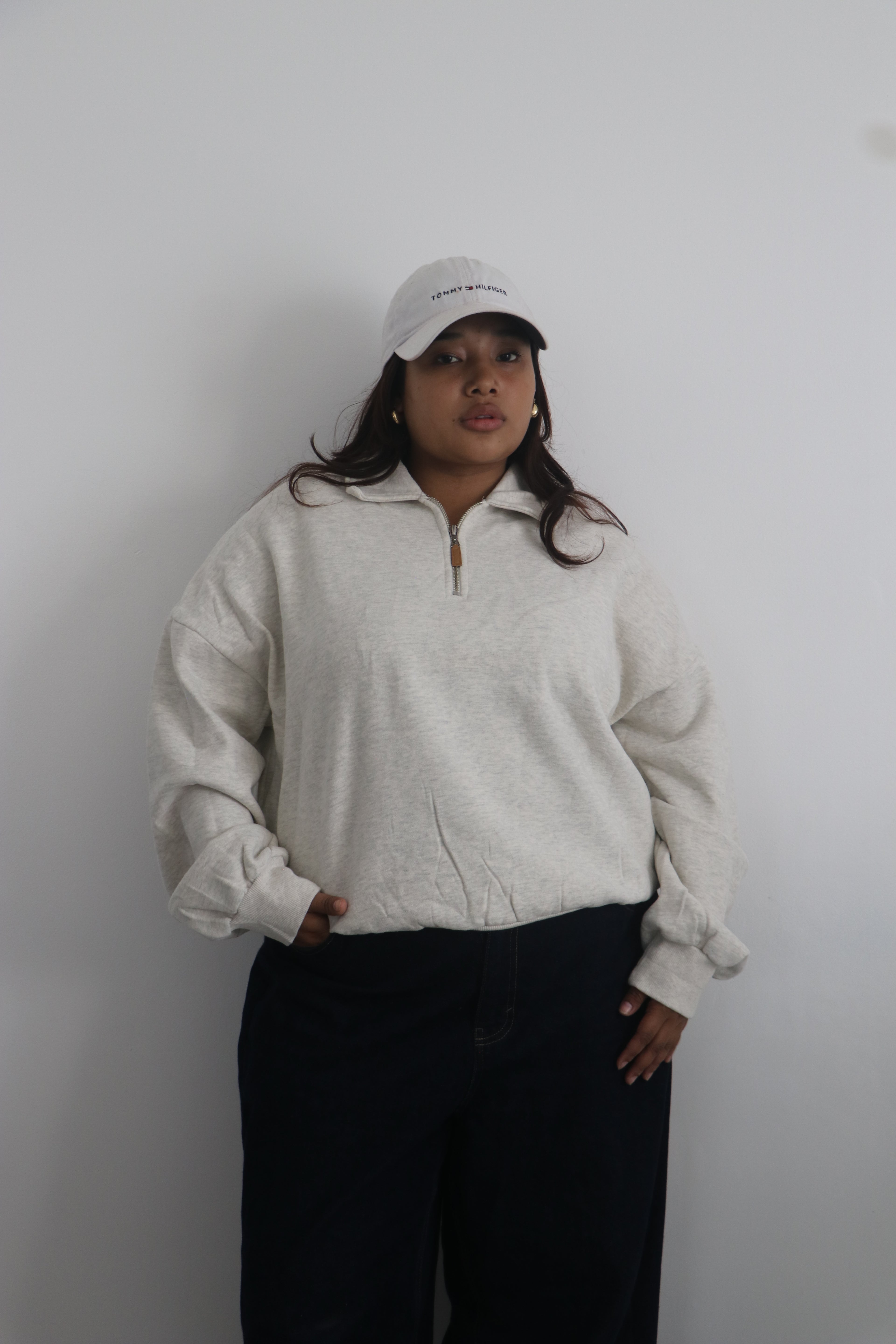 Half-zipper sweatshirt