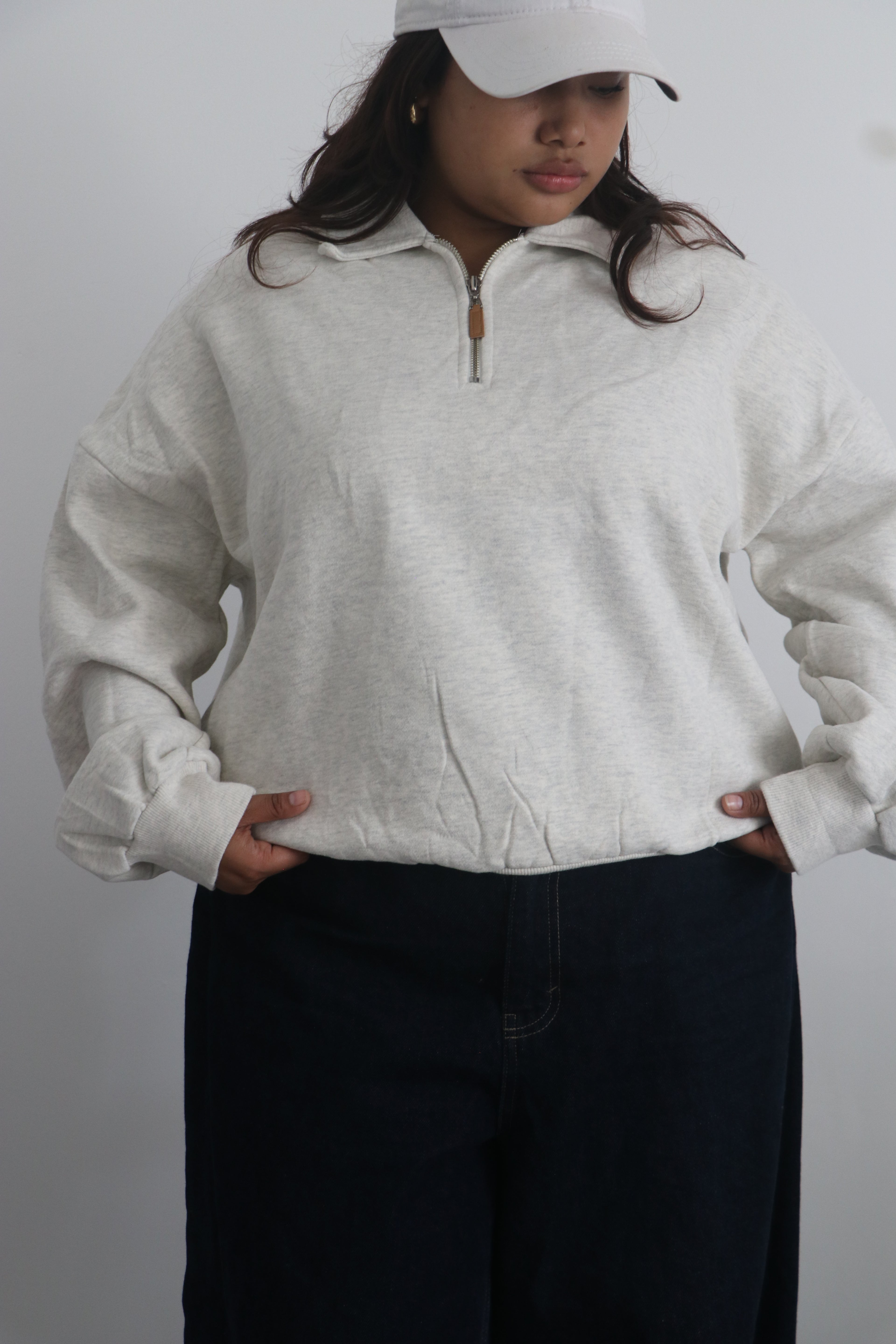 Half-zipper sweatshirt