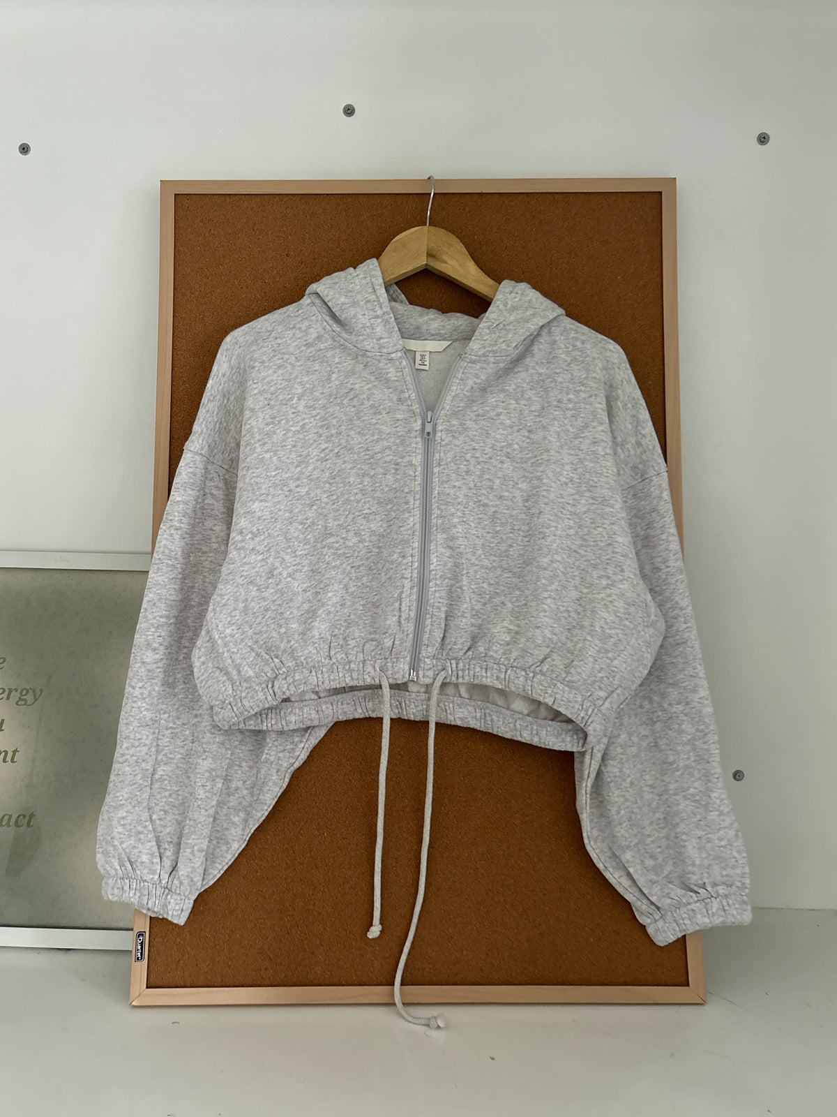 Grey zipper hoodie