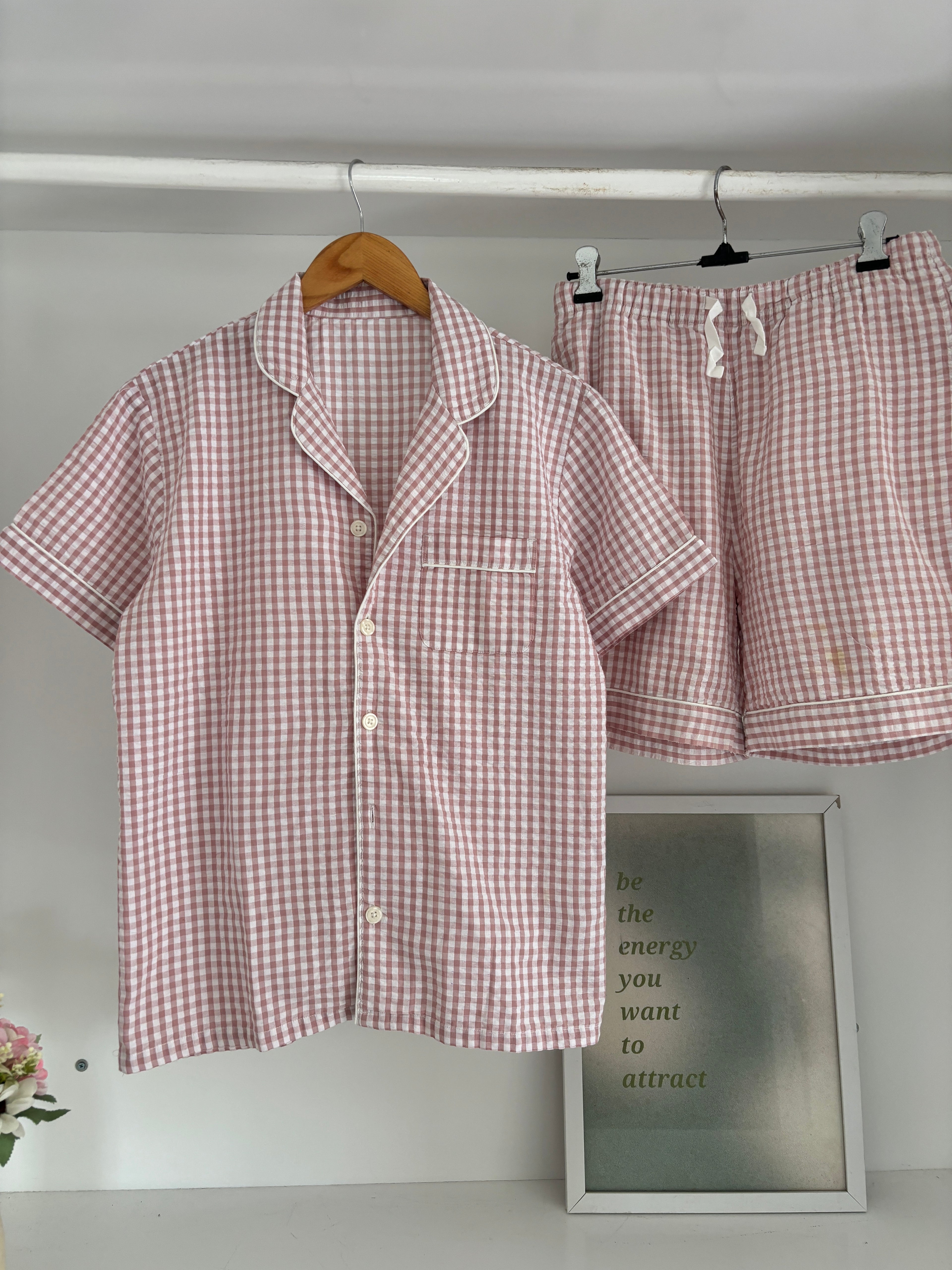 Gingham pj(cotton)