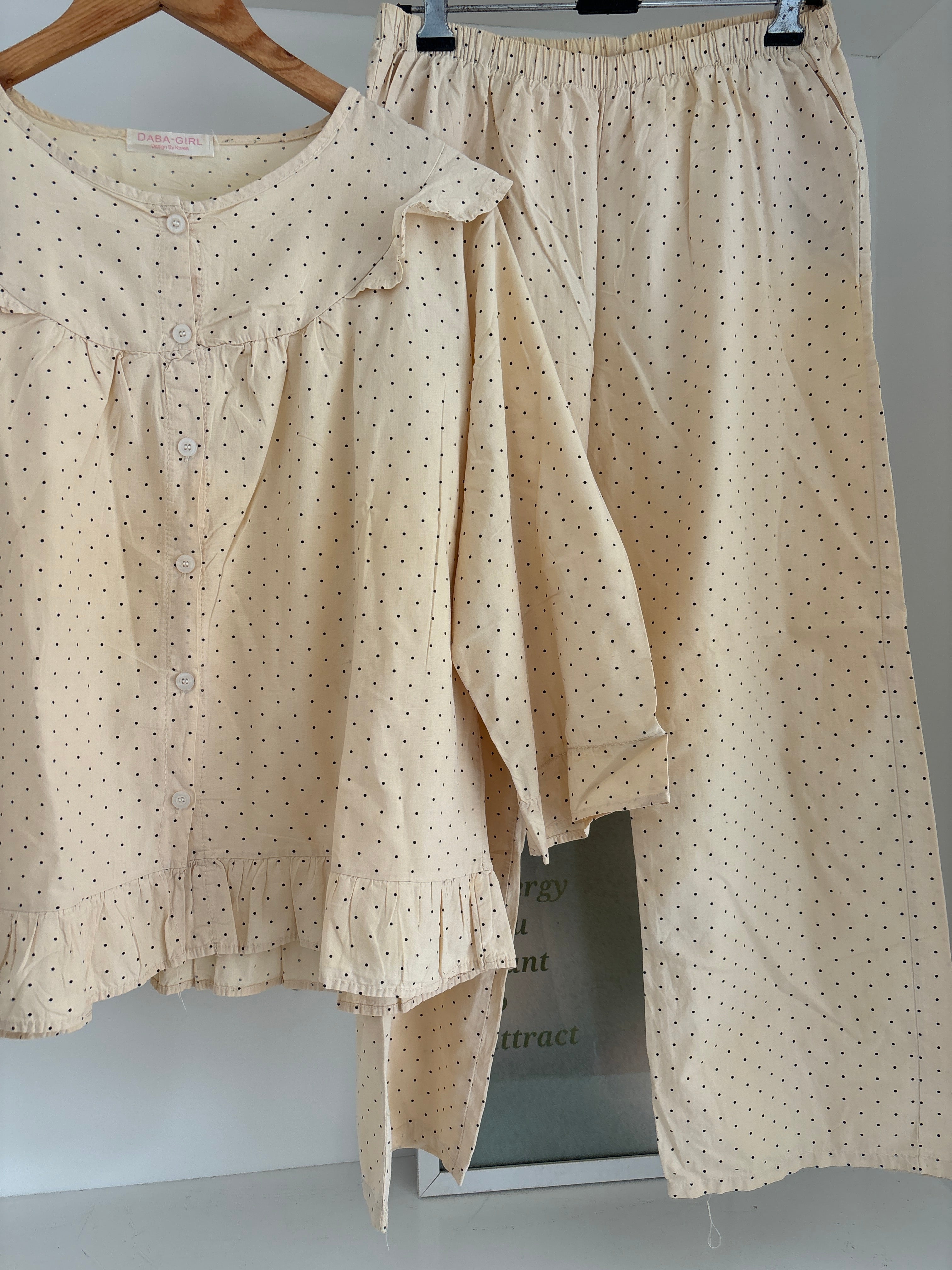 Polka dot pj(cotton)