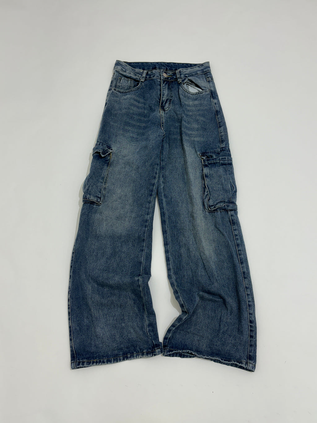 Highwaisted cargofit jeans