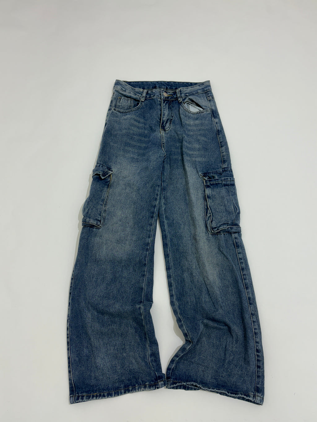 Highwaisted cargofit jeans