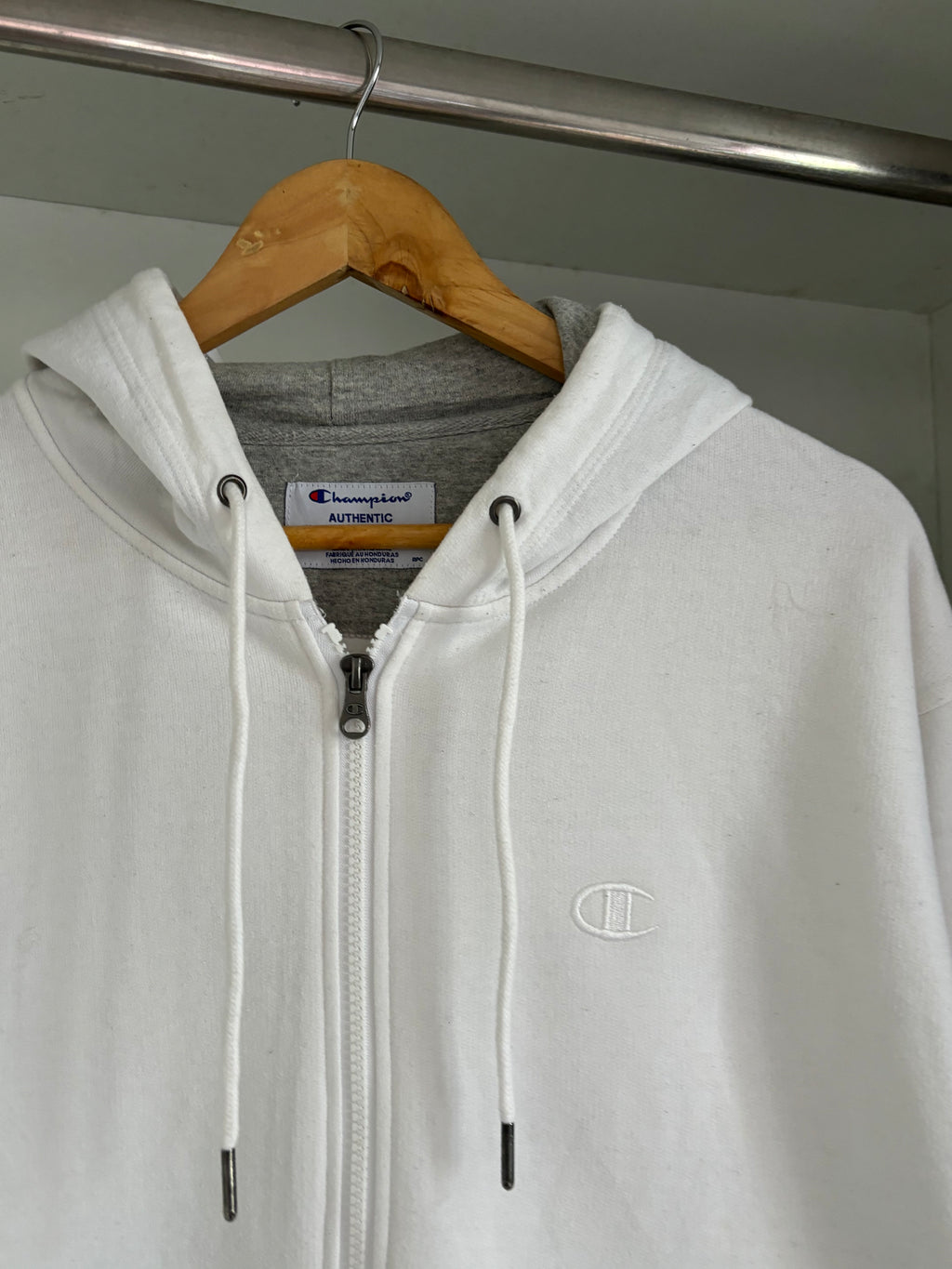 Champion hoodie.