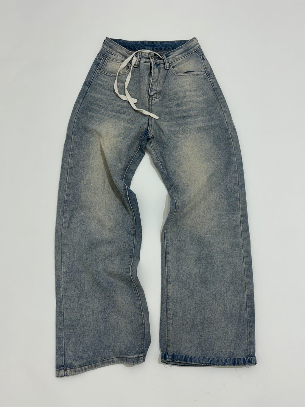 Highwaisted straight fit jeans