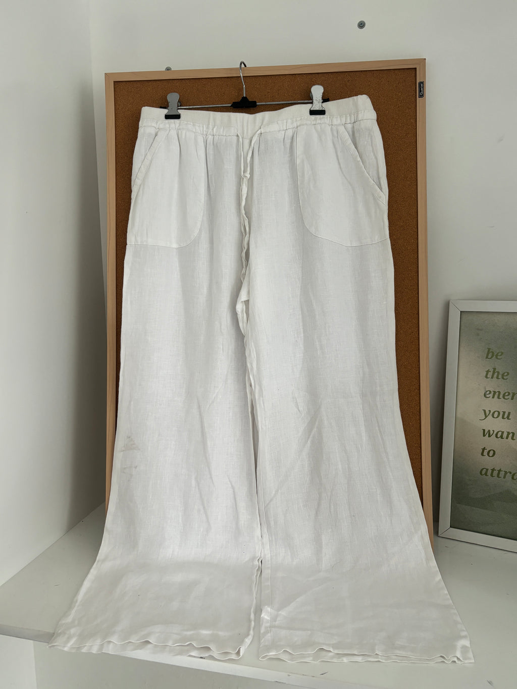 White linen trouser