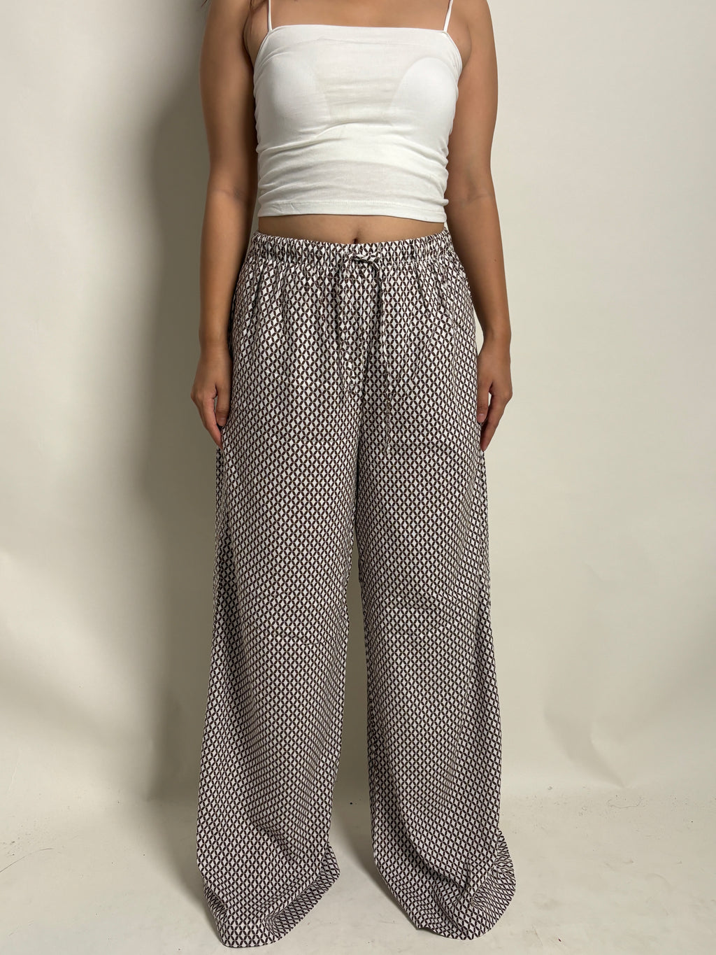 Grey linen trouser