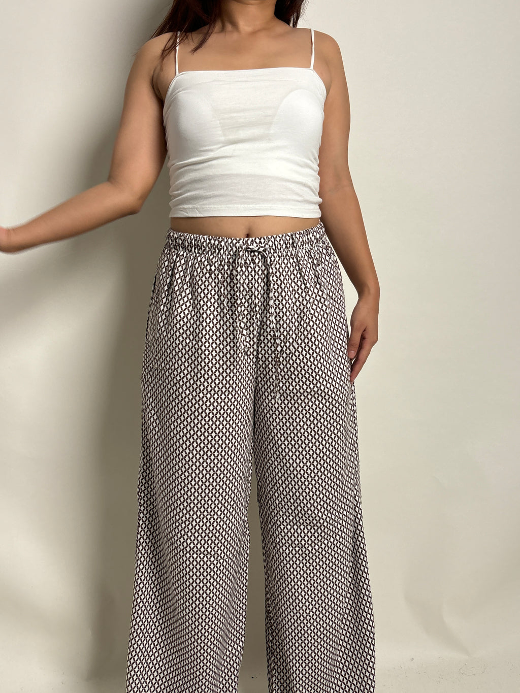 Grey linen trouser
