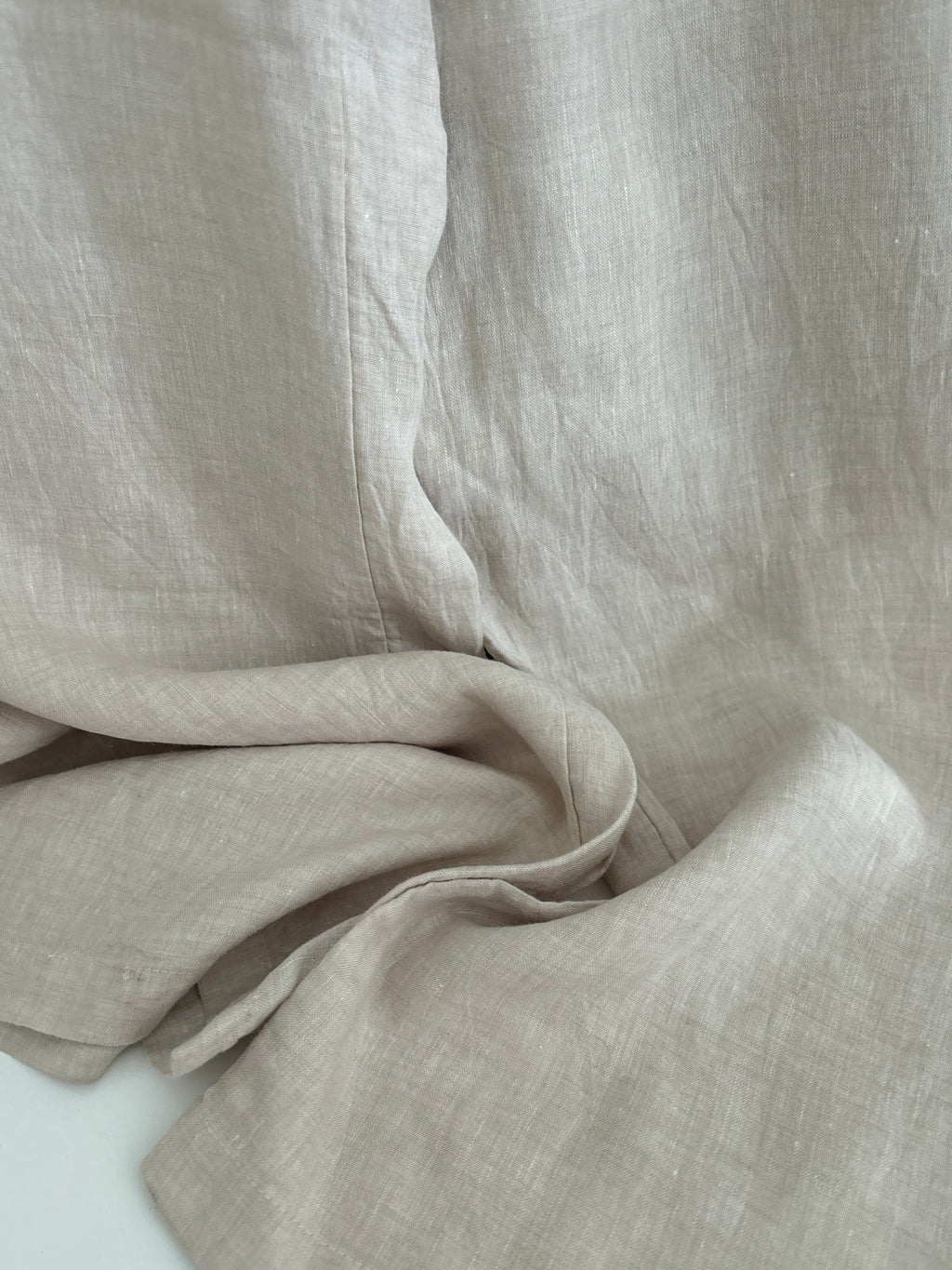 Beige linen trousers