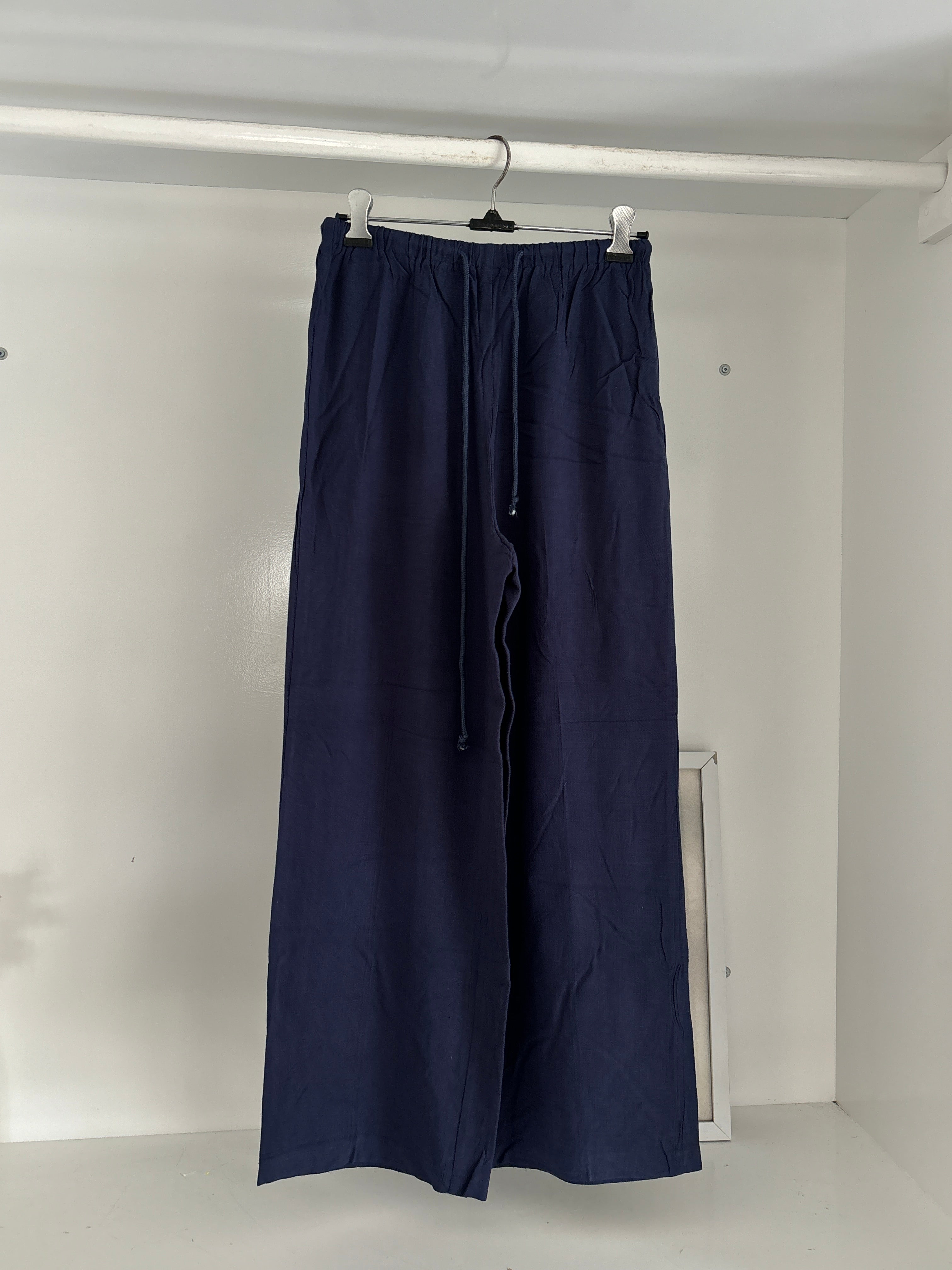 Blue linen trouser