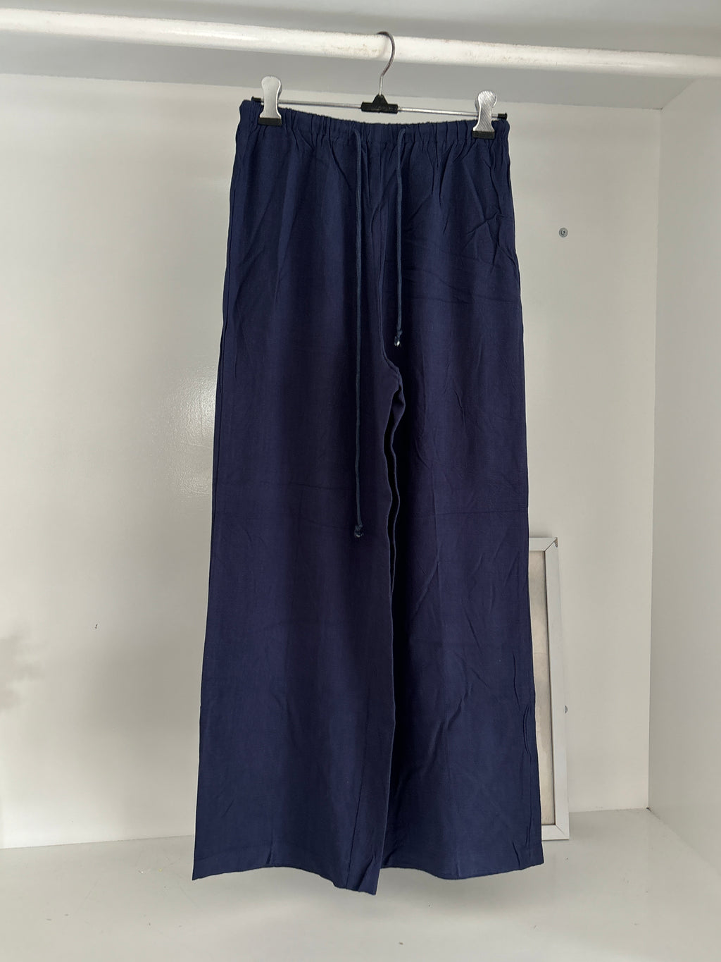 Blue linen trouser