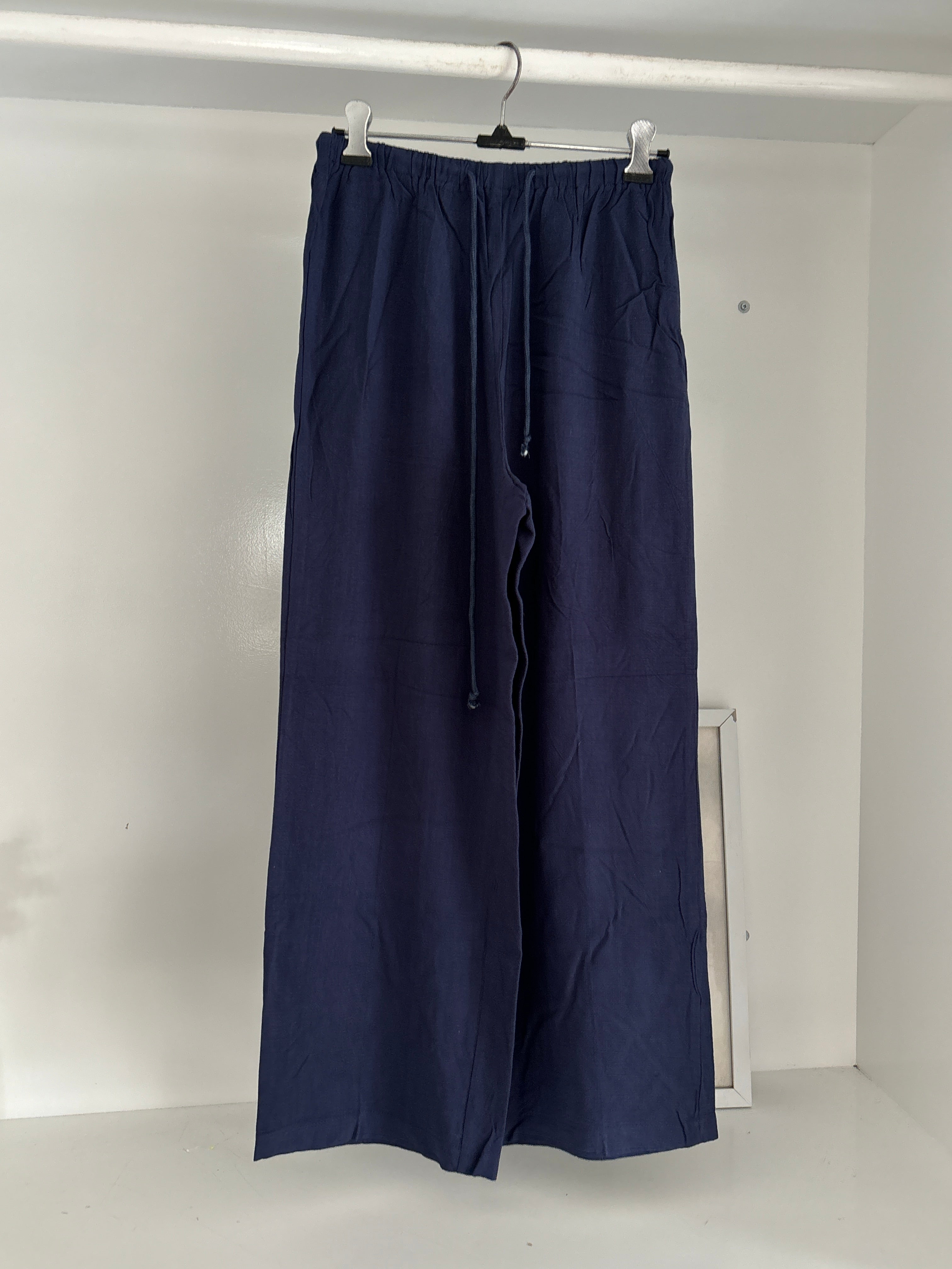 Blue linen trouser