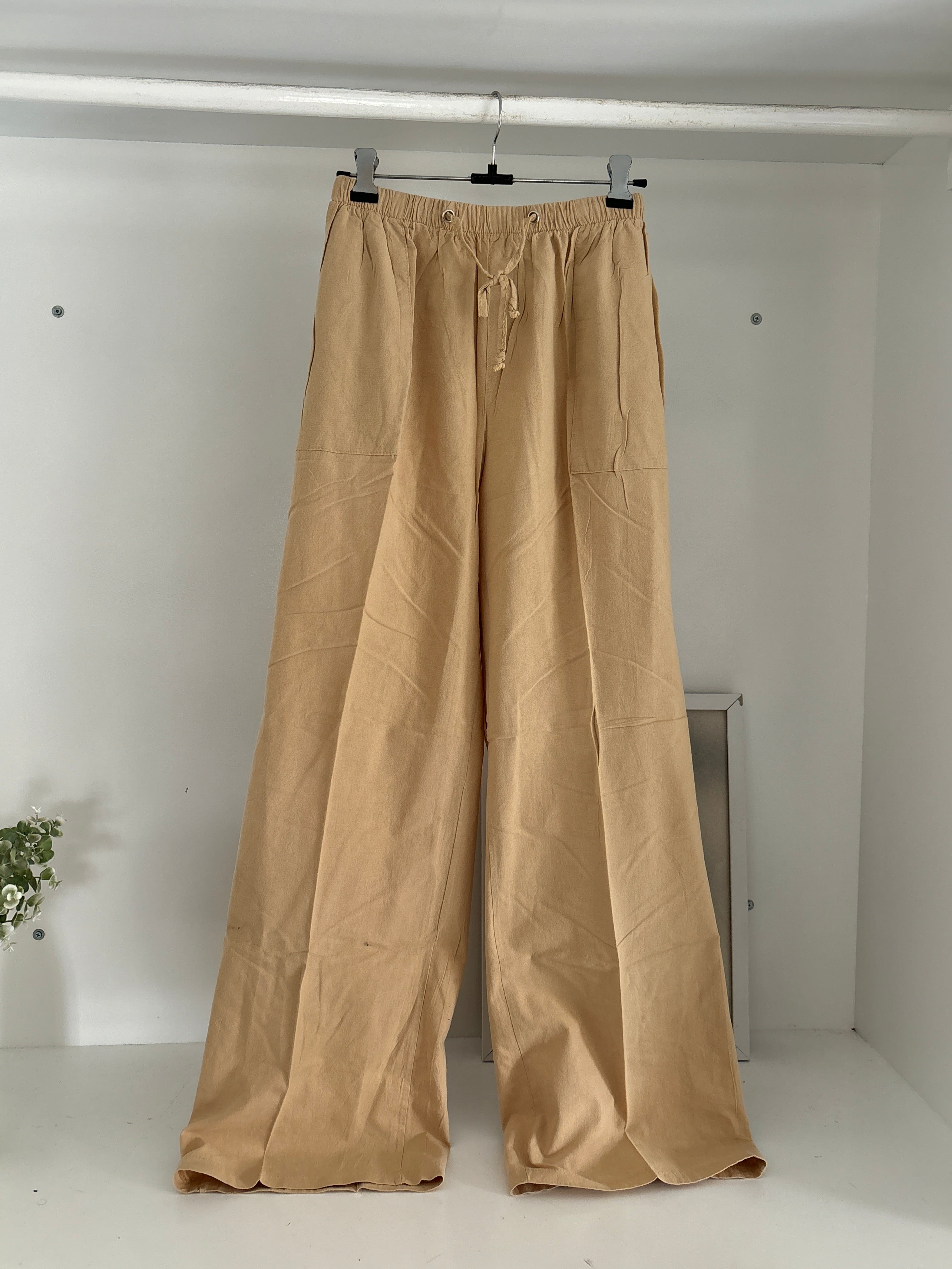 Brown  linen trouser