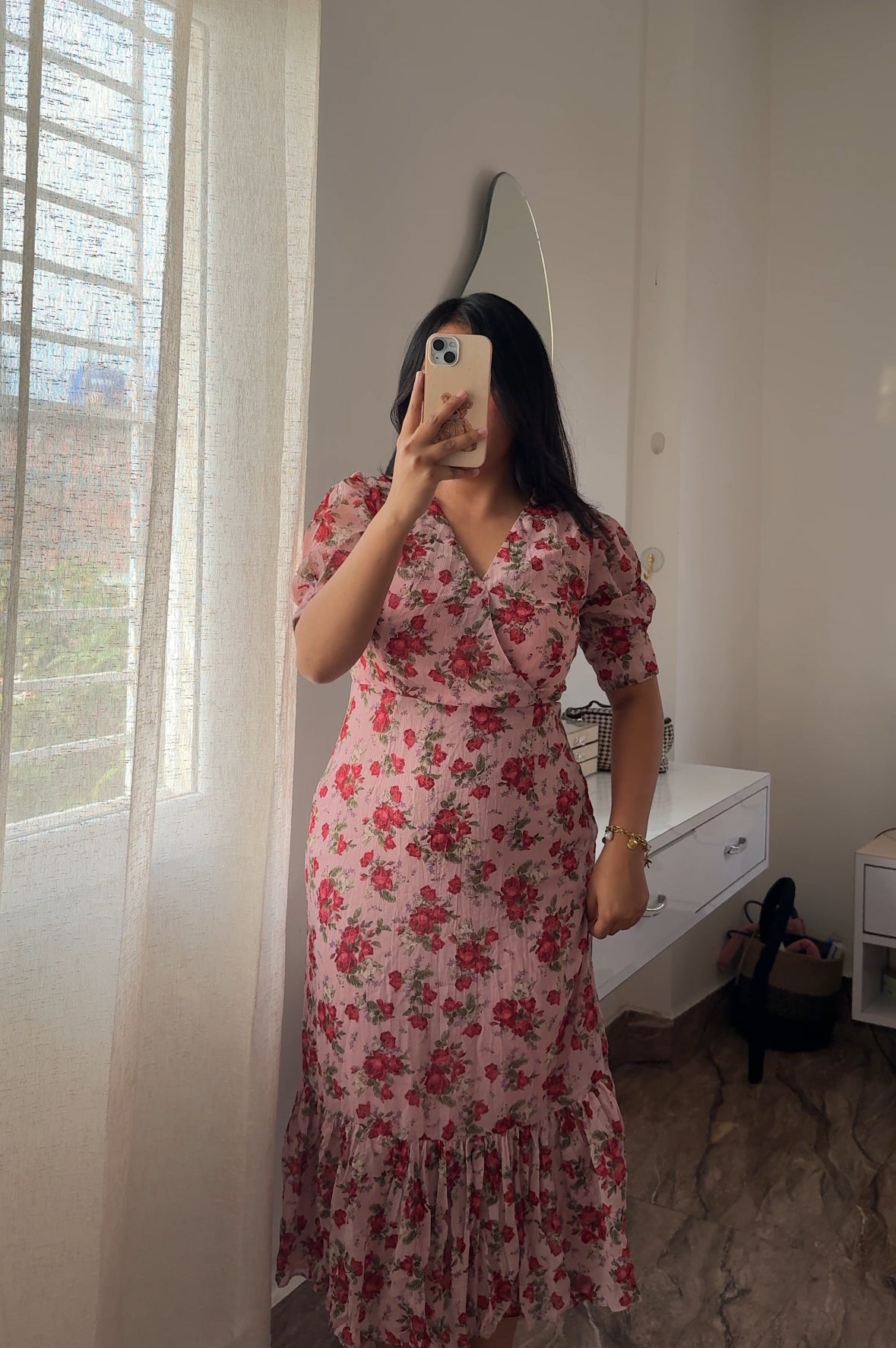 Floral modest dress