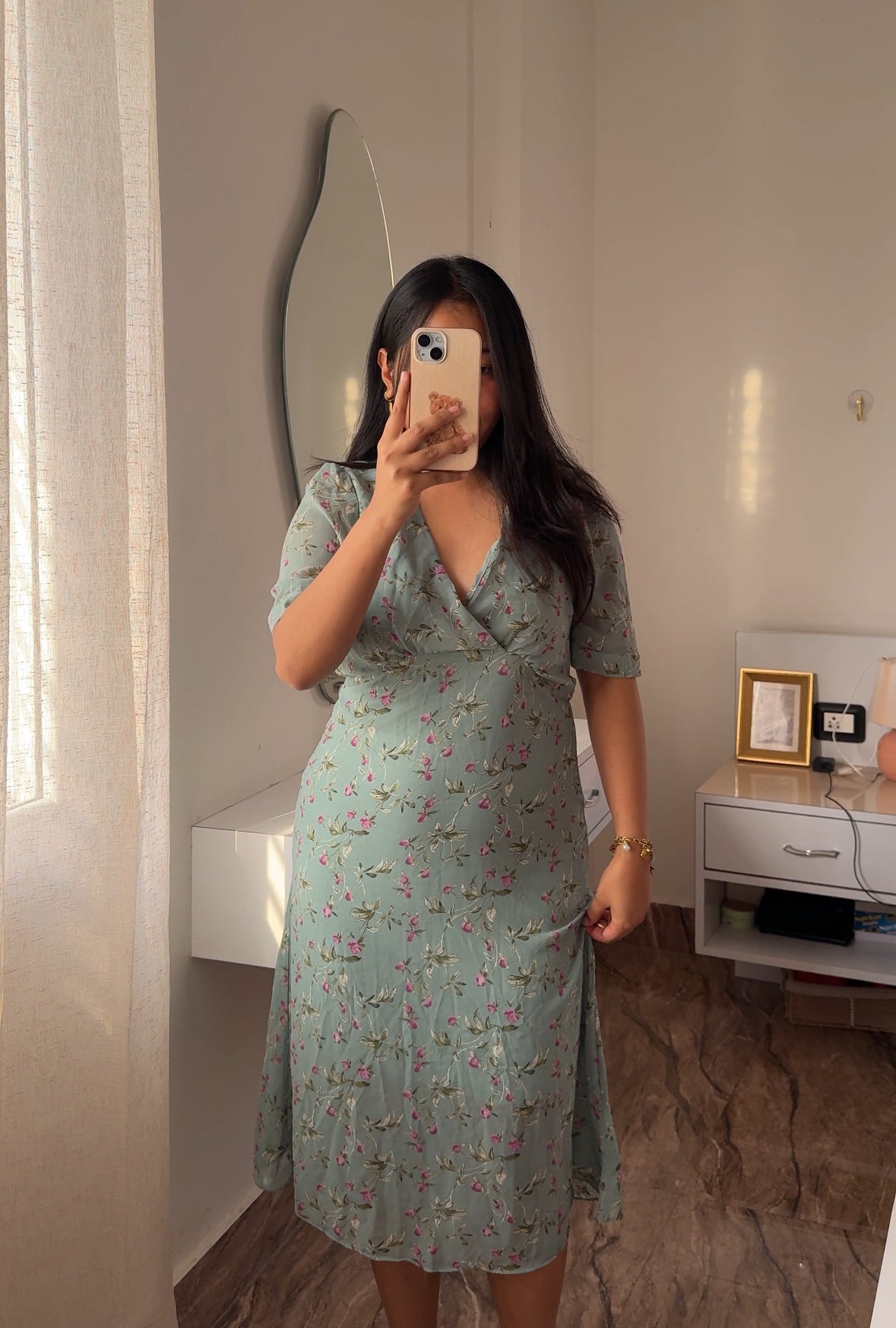 Floral chiffon dress
