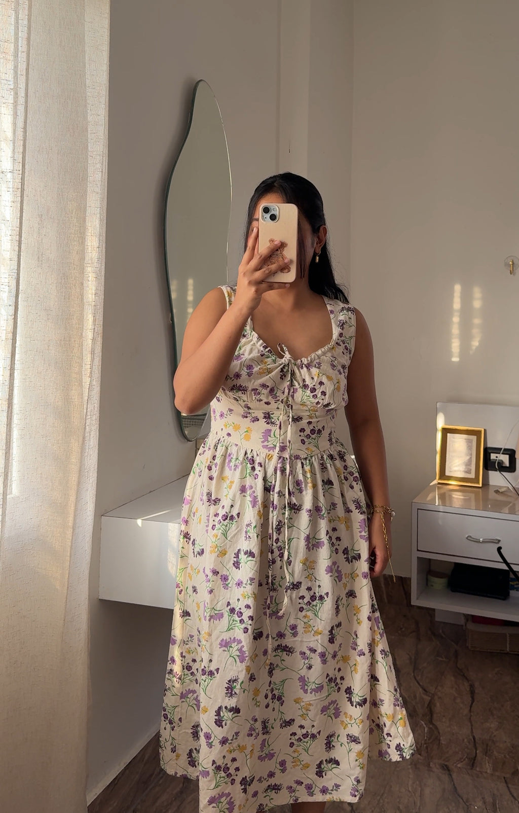 Cottage core viscose dress