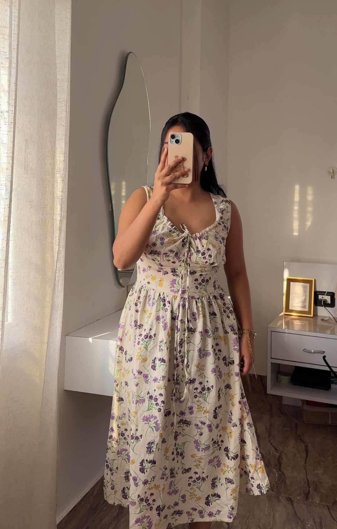 Cottage core viscose dress