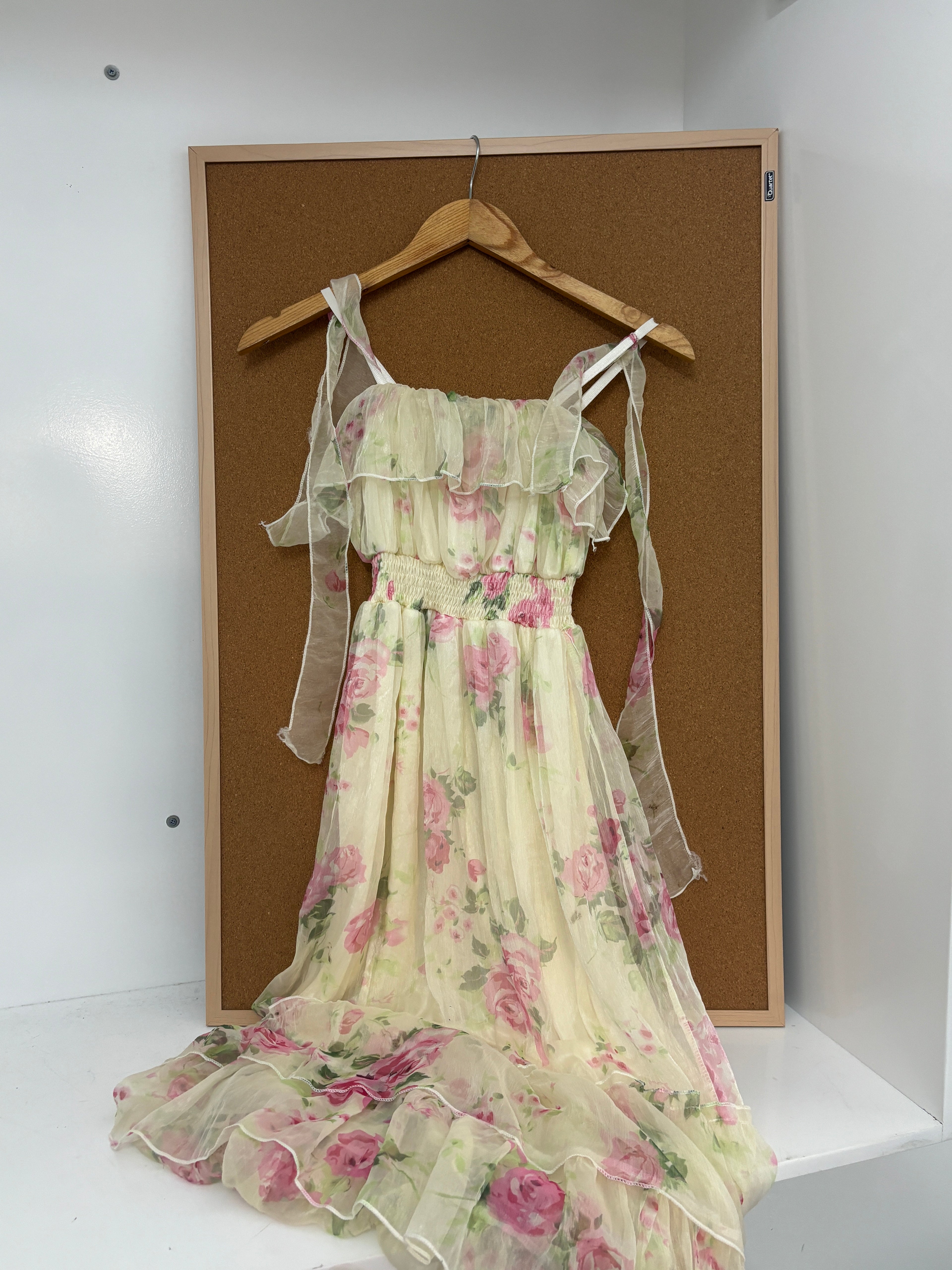 Floral chiffon dress