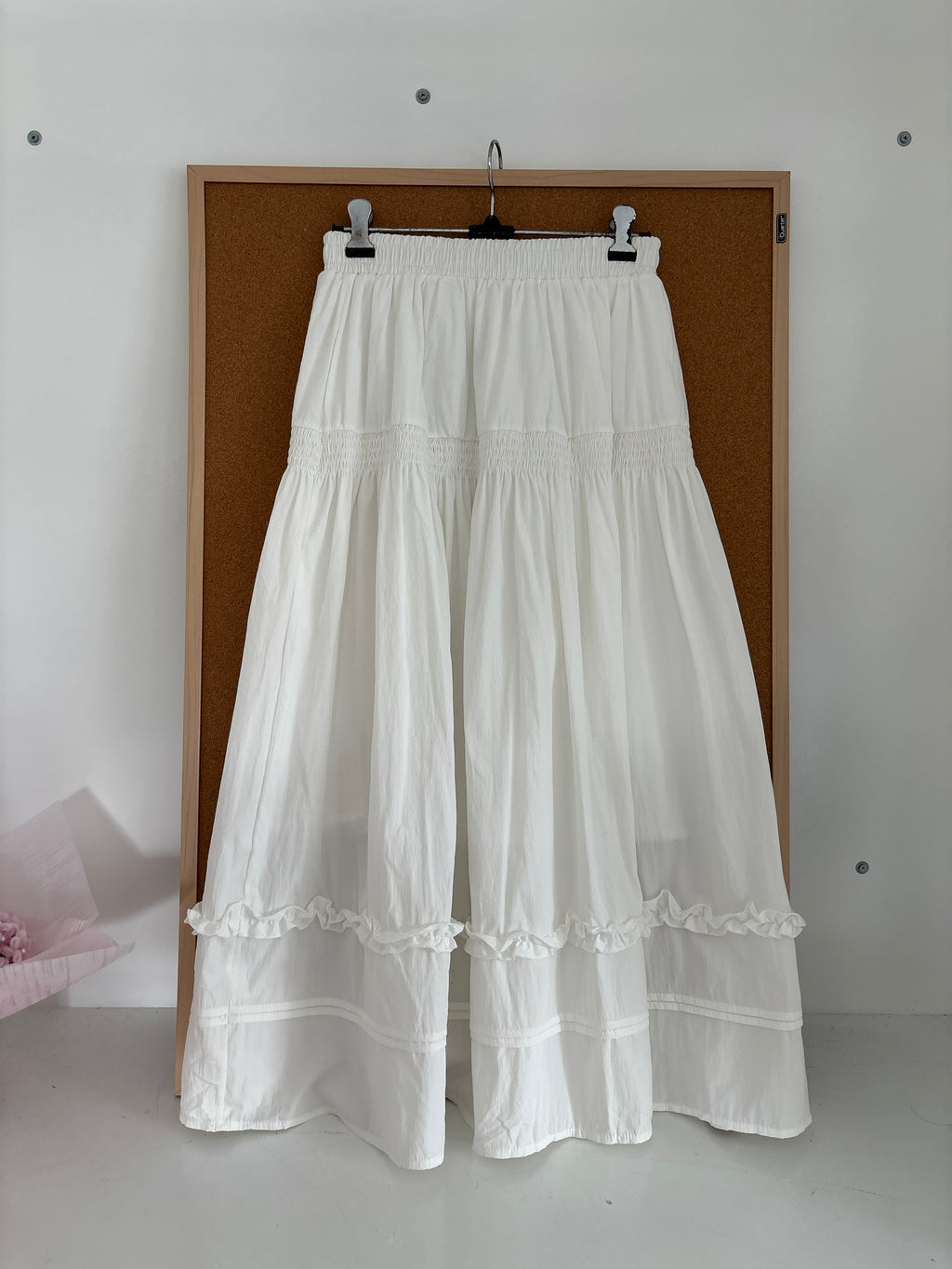 White cotton skirt