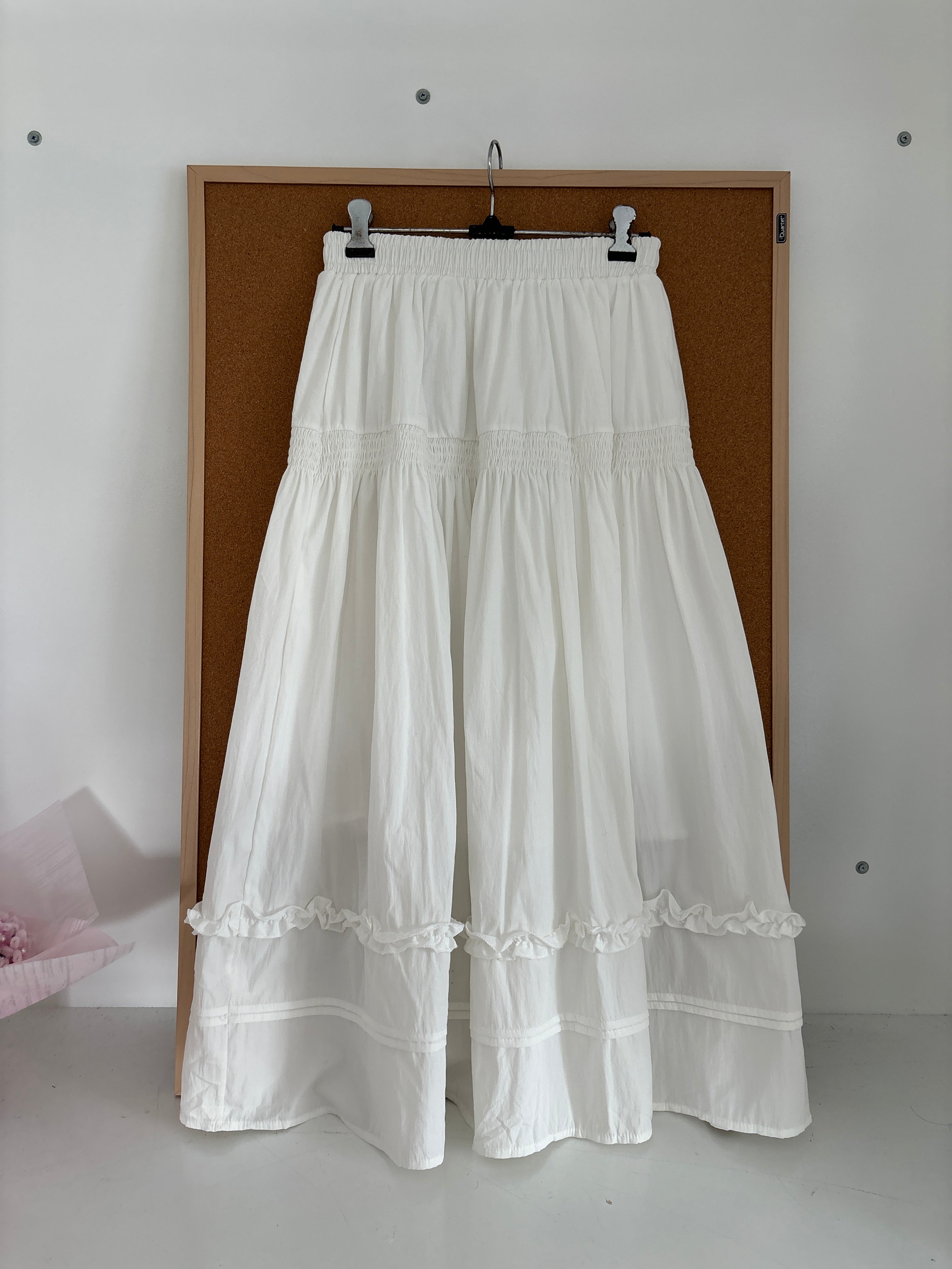 White cotton skirt