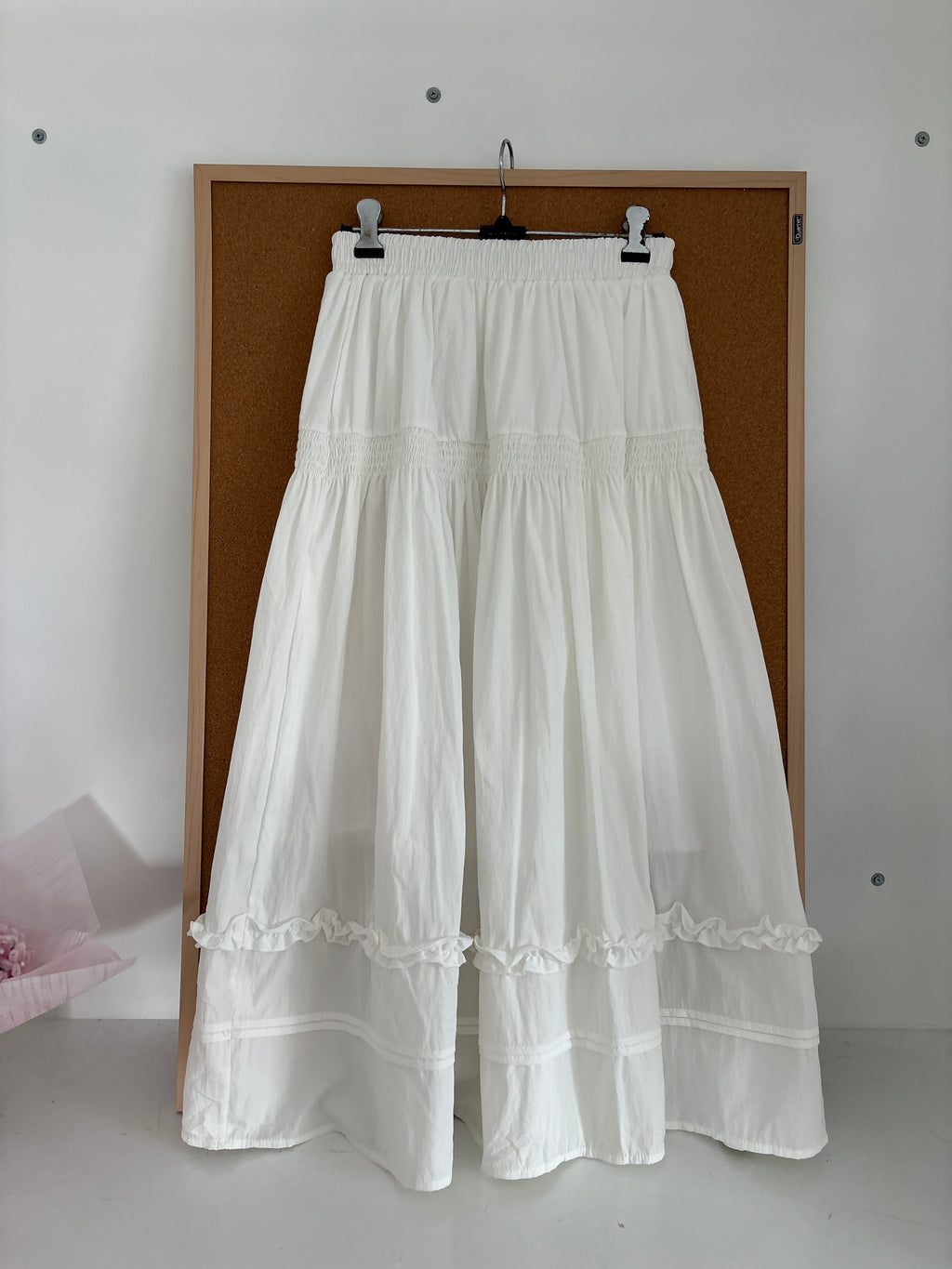 White cotton skirt