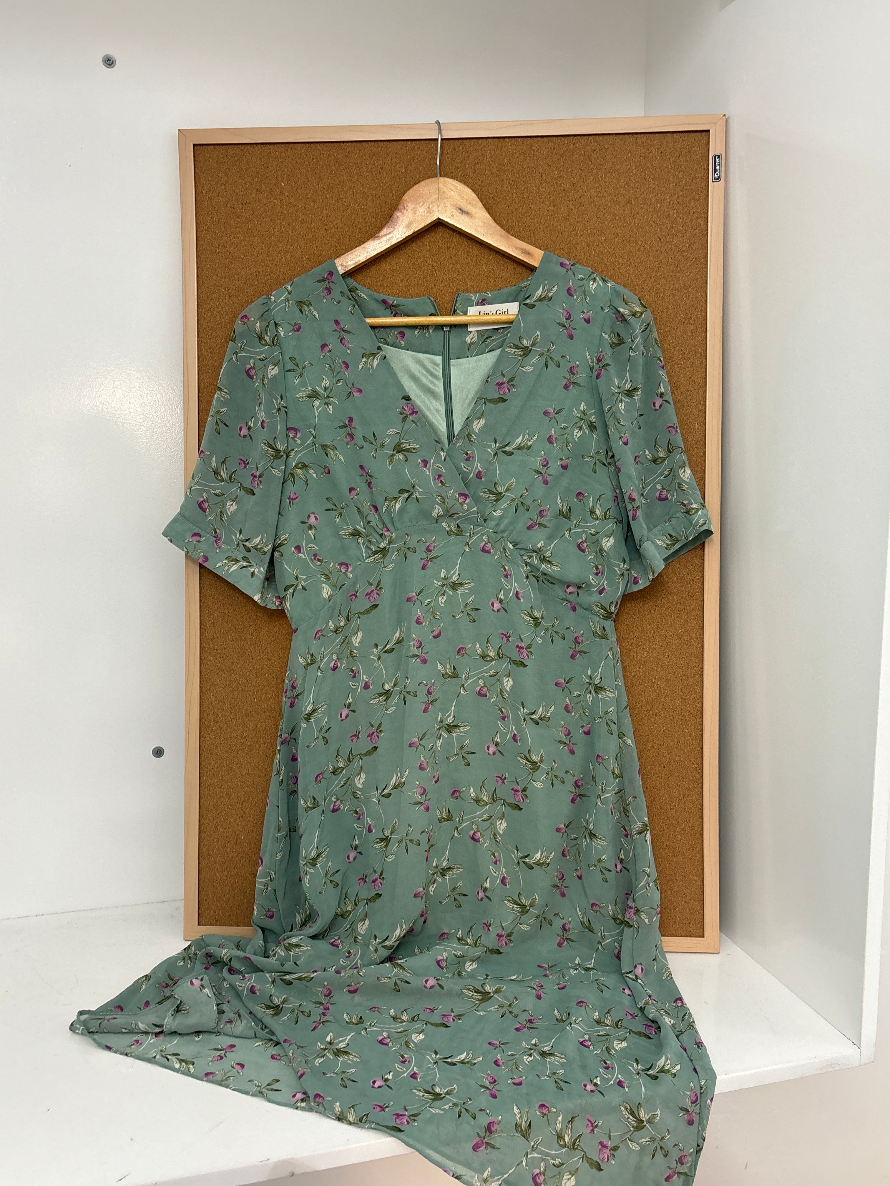 Floral chiffon dress