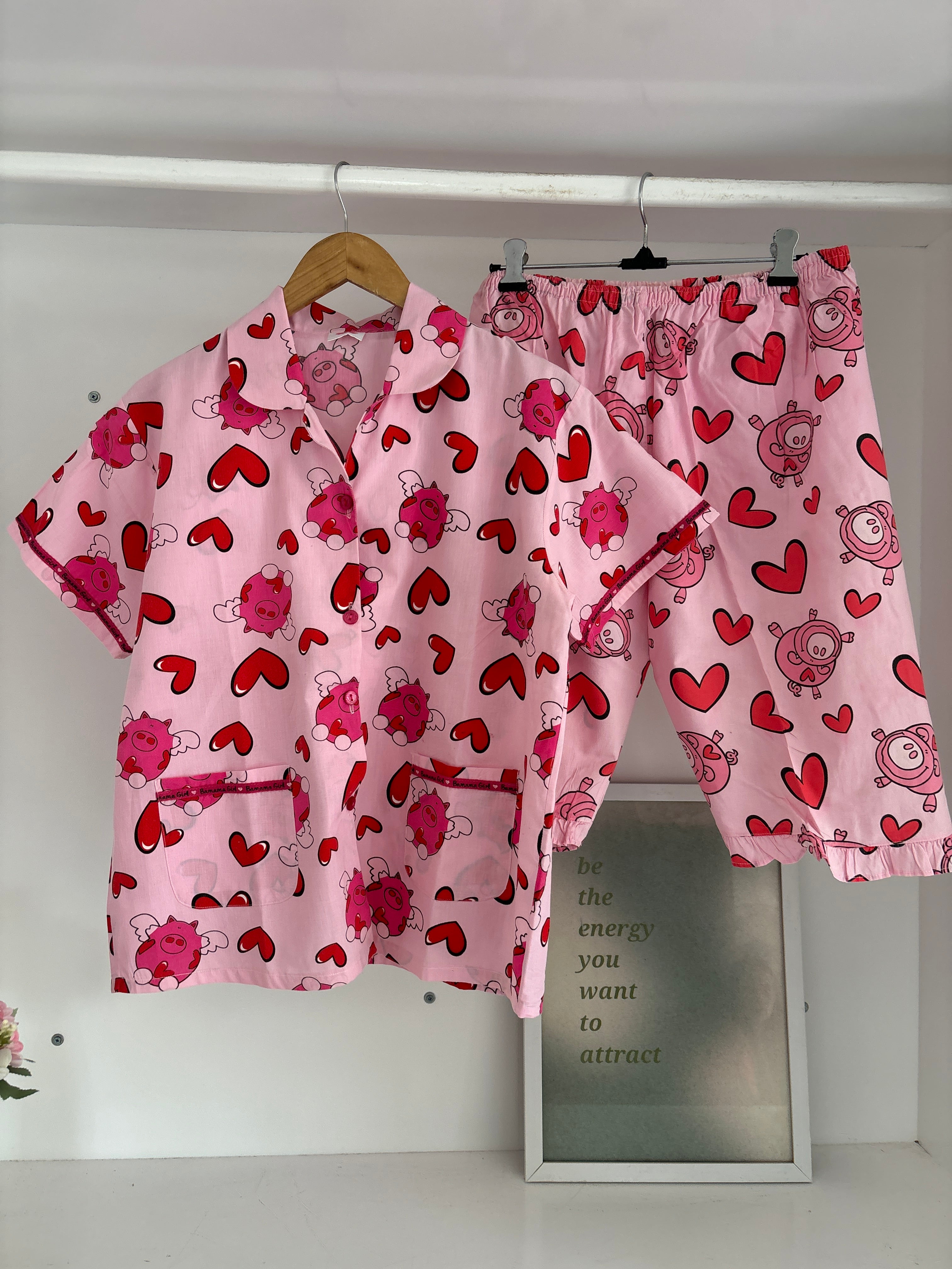 Valentine inspired pj(cotton)