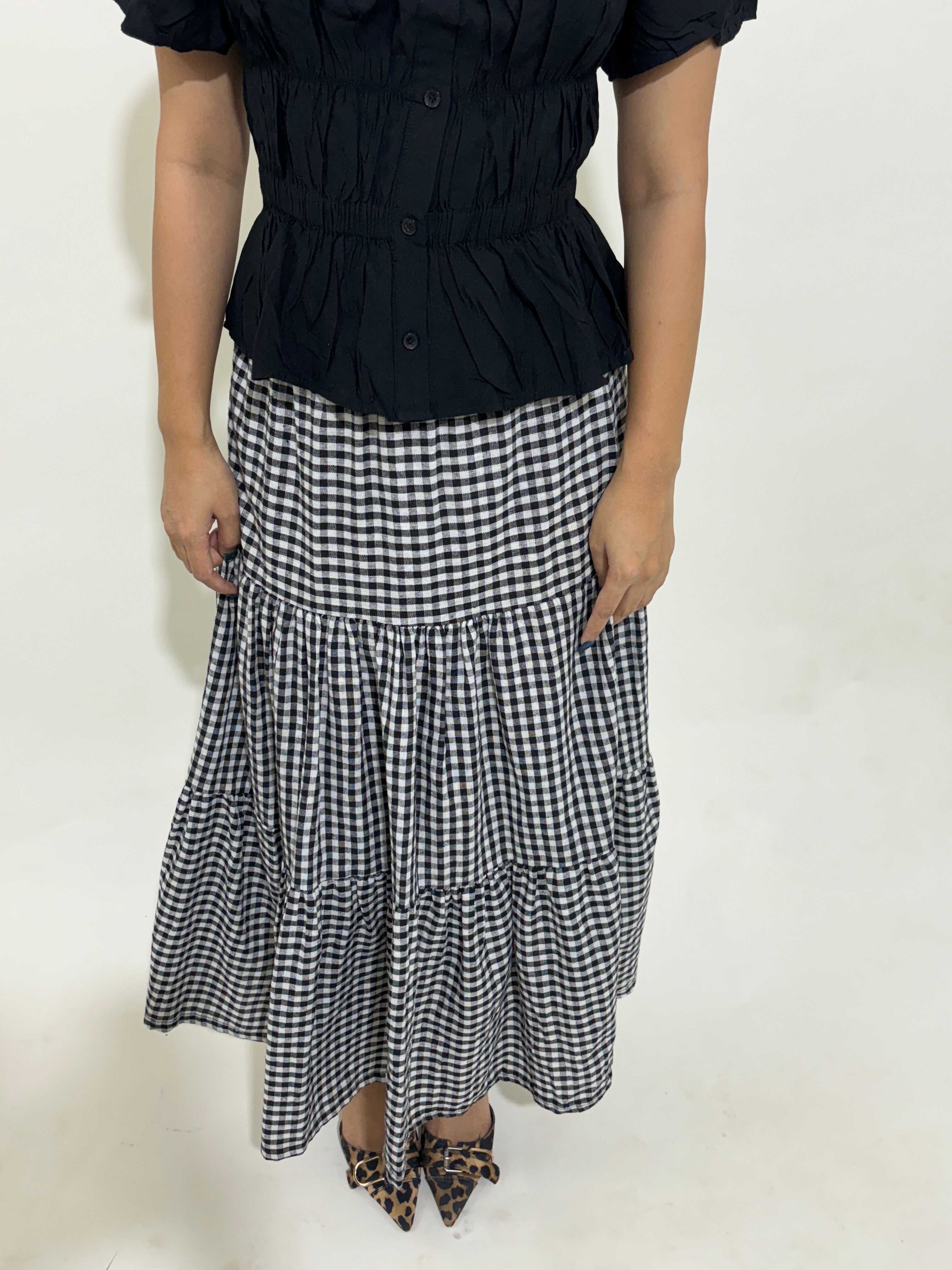 Gingham skirt