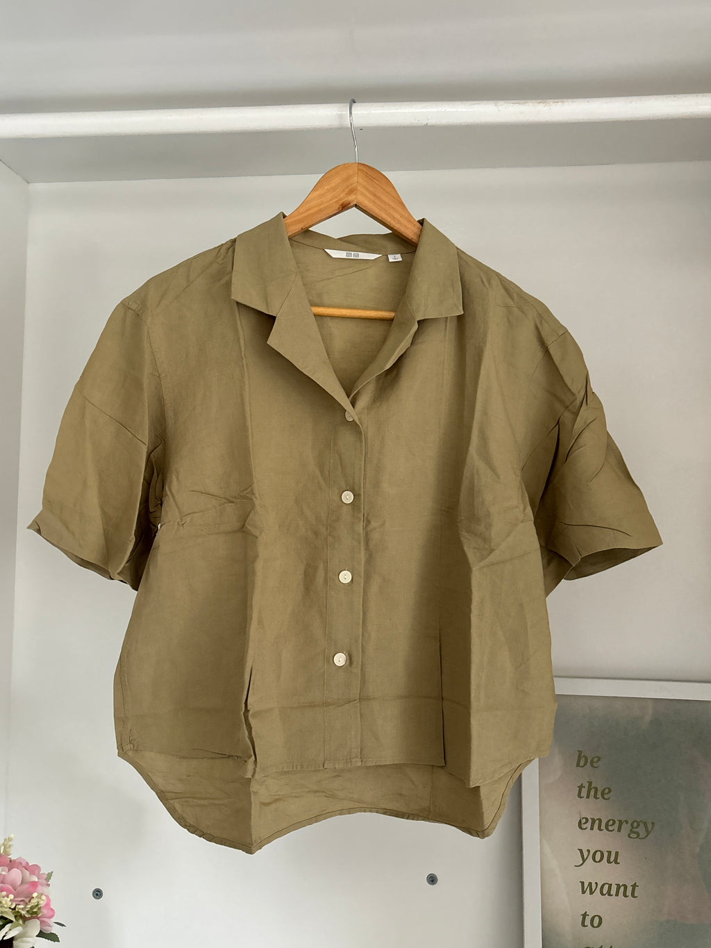 Linen uniqlo shirt