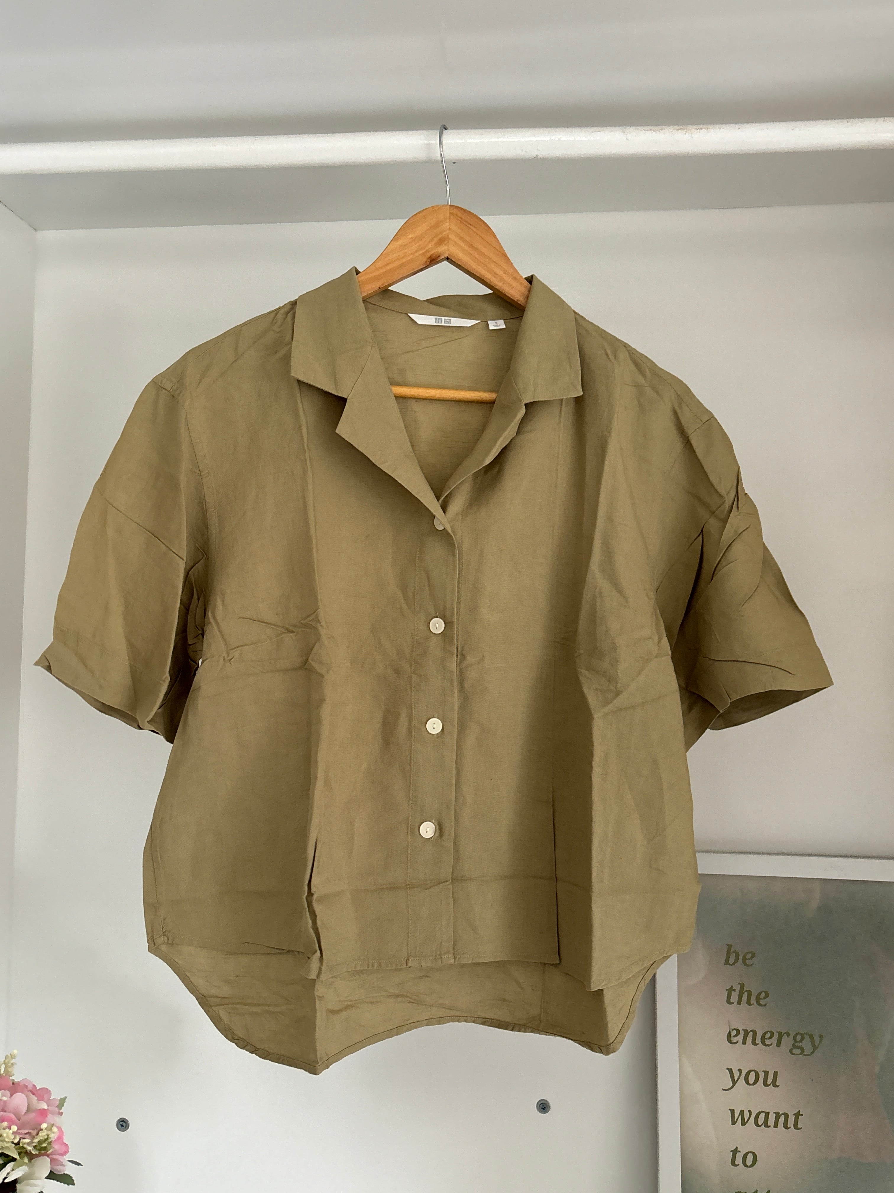 Linen uniqlo shirt