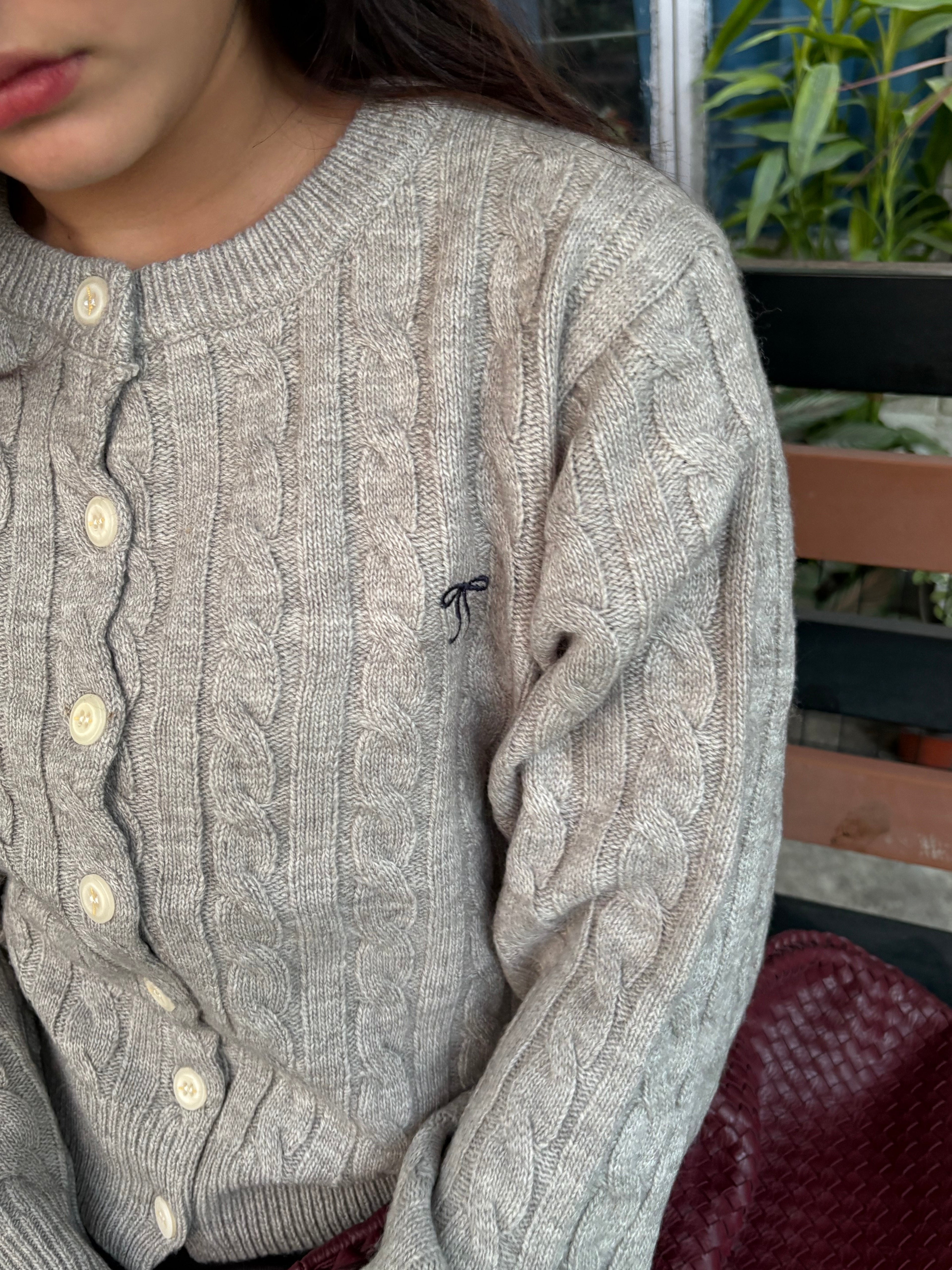 Bow cardigan