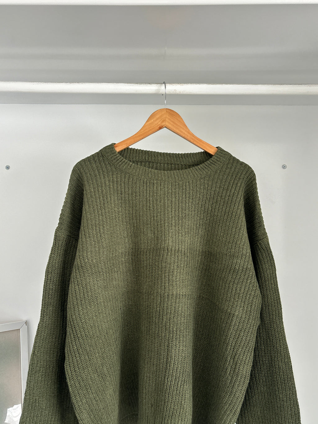 Olive green unisex Sweater