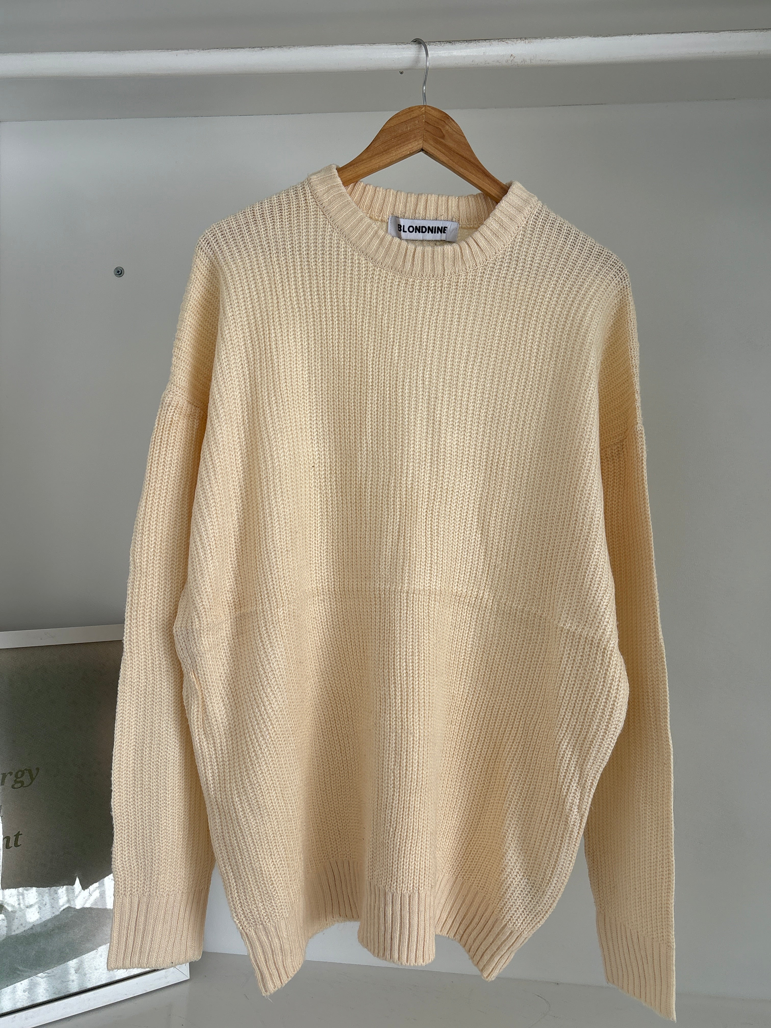 Cream unisex Sweater