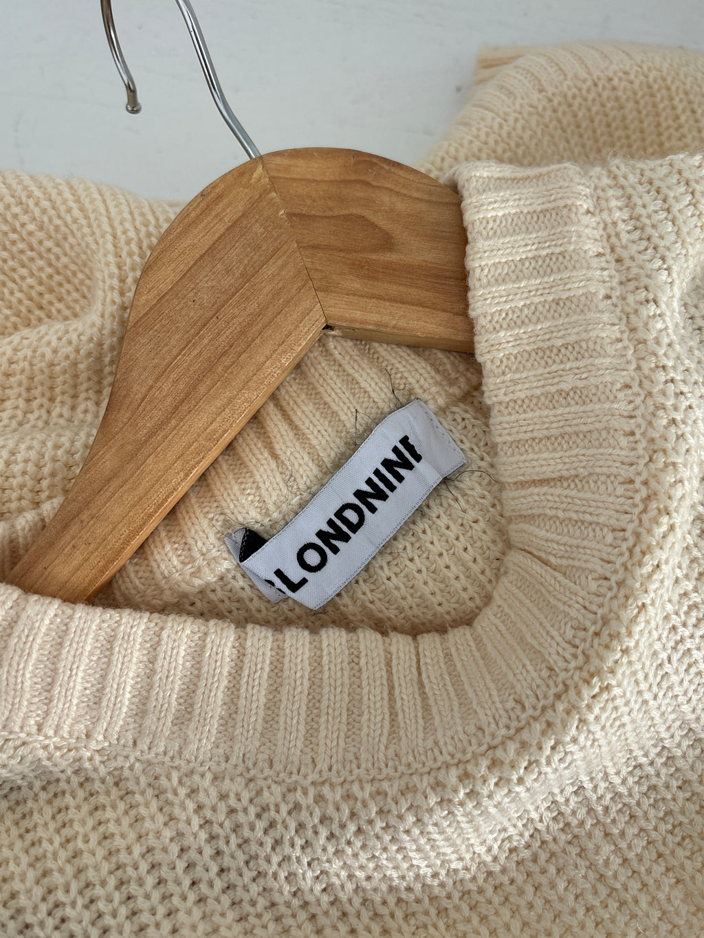 Cream unisex Sweater