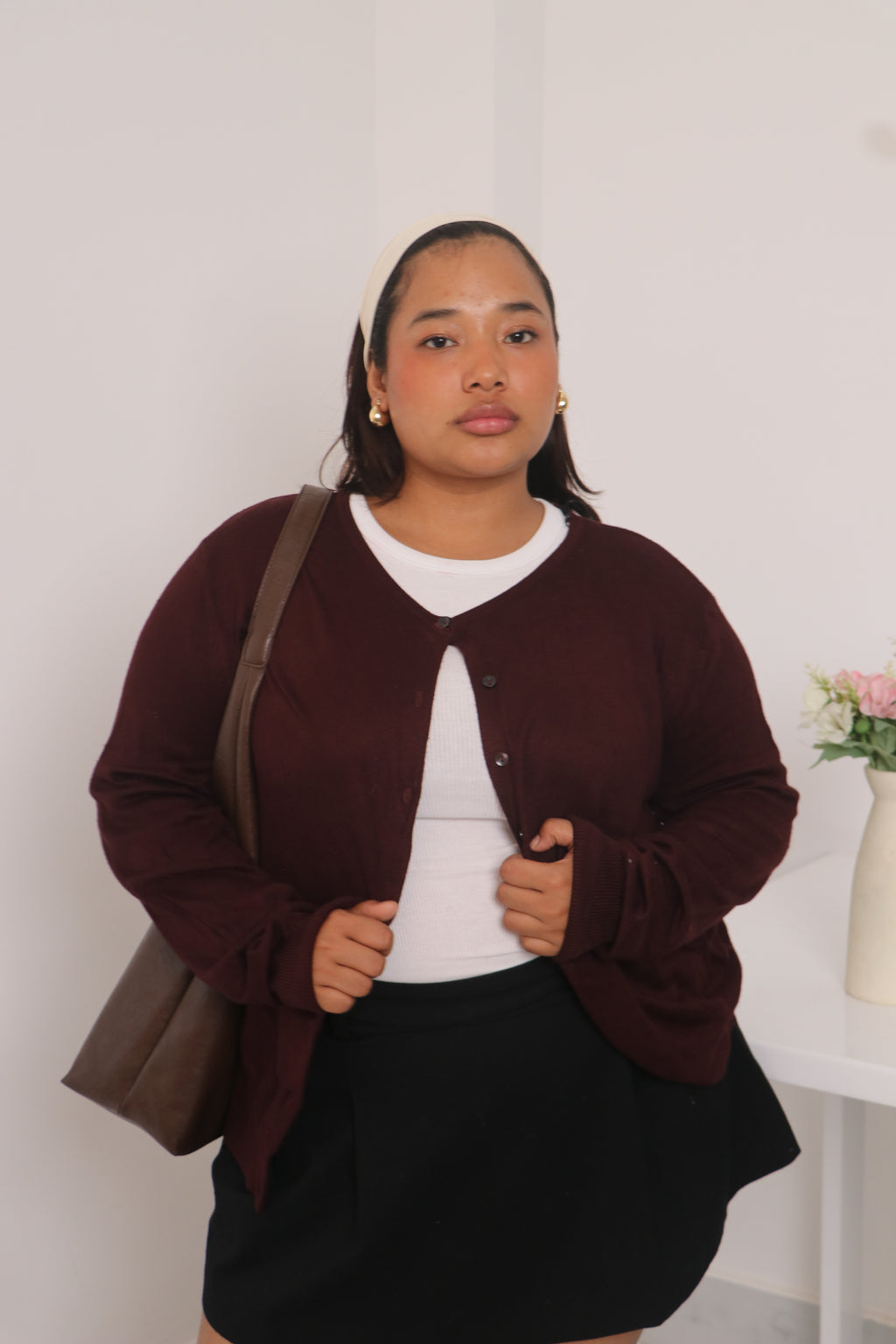 H&M maroon Cardigan.