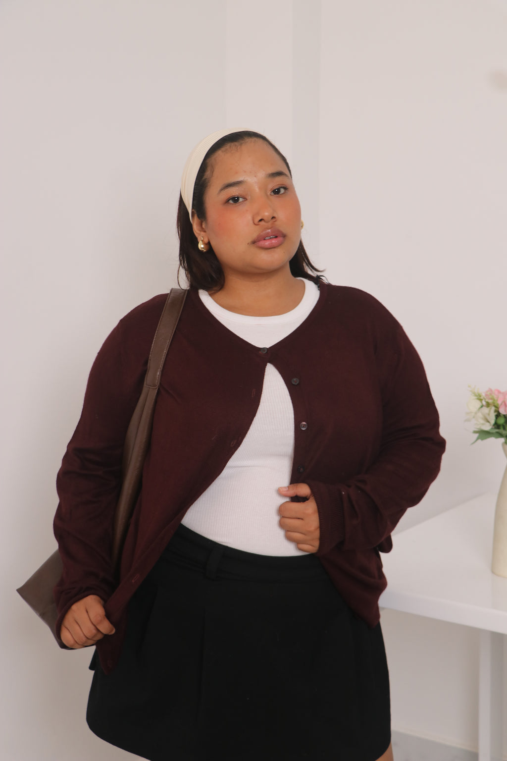 H&M maroon Cardigan.