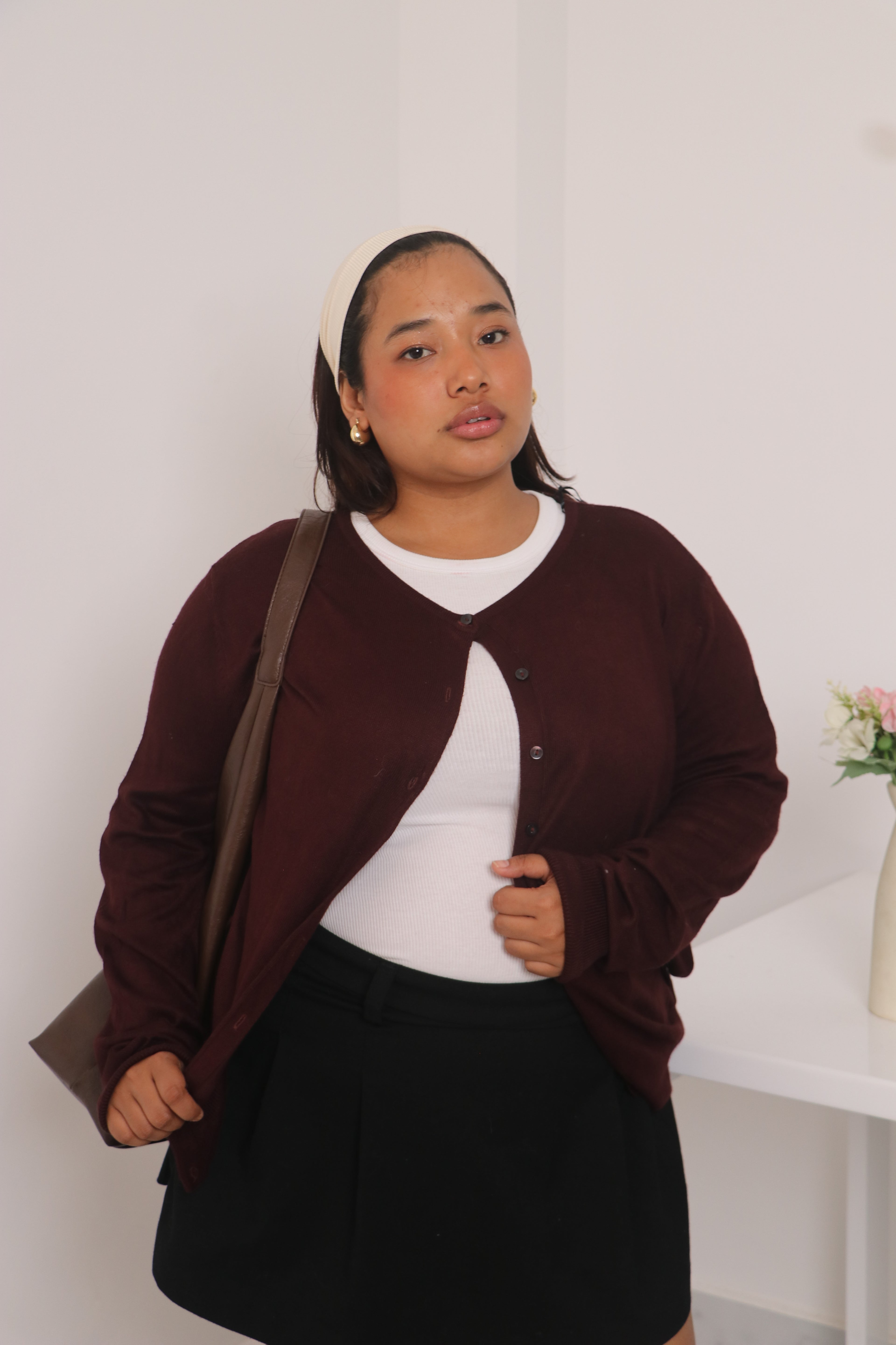 H&M maroon Cardigan.