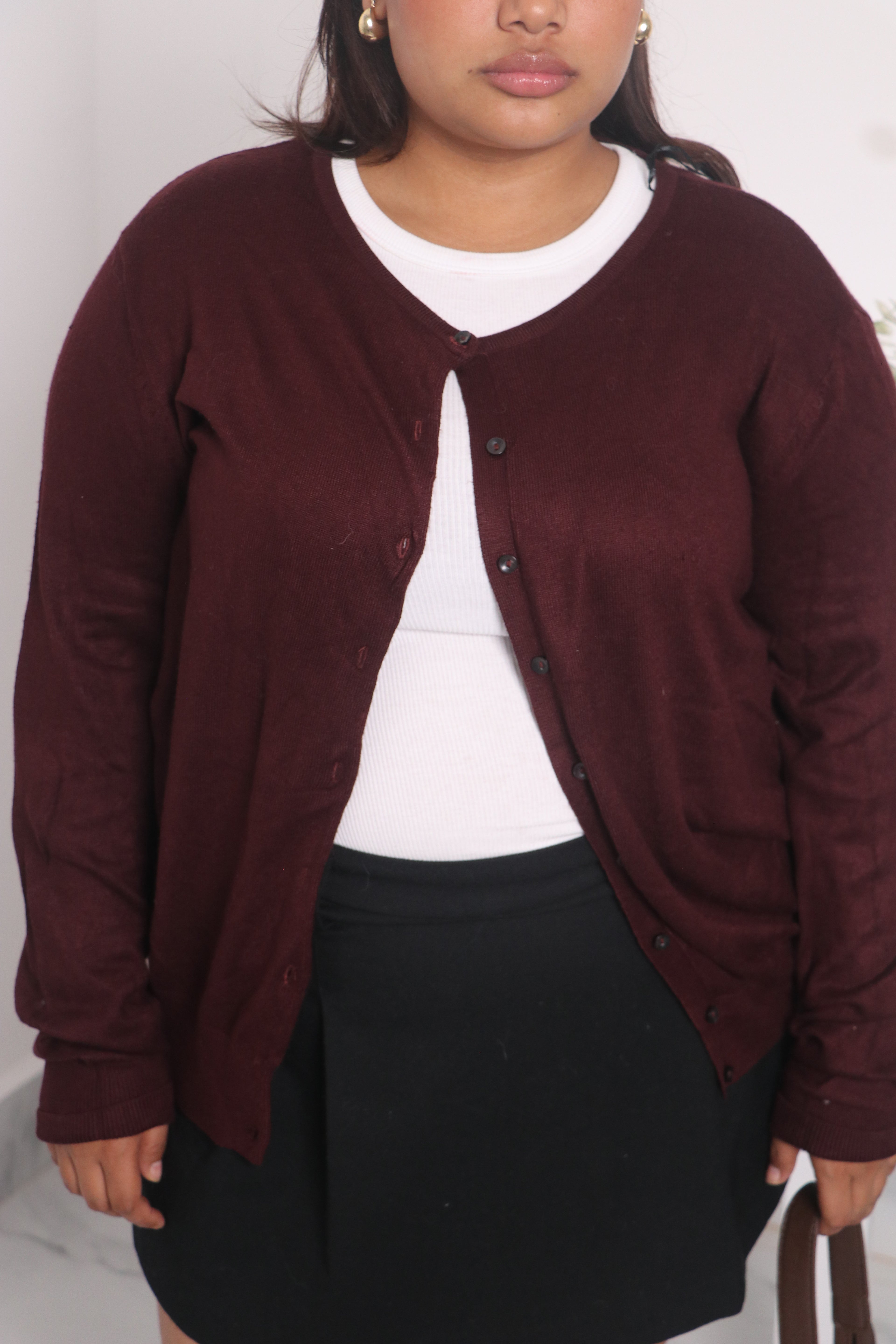 H&M maroon Cardigan.