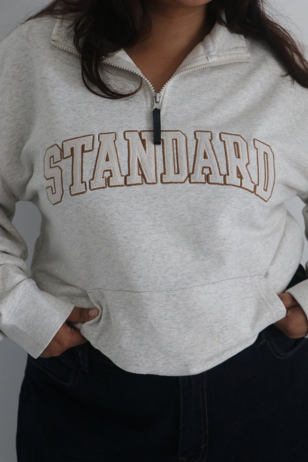 Half zipper sweatshirt